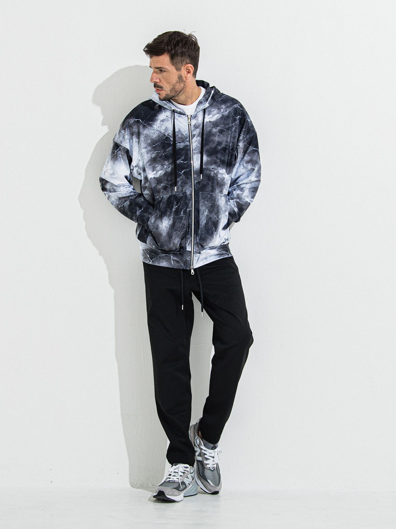 【予約品 】PAT WIDE EASY PANTS / パットワイドイージーパンツ / ブラック