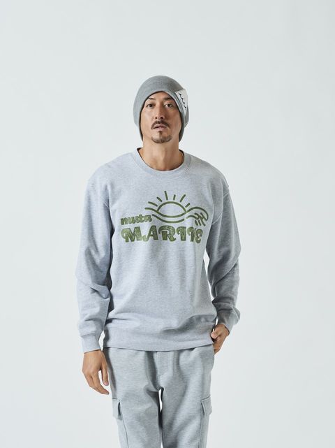 (予約品)  Trimming Pocket L/S Tee / Tシャツ / グレー 【Acanthus×muta】 8月下旬頃入荷予定