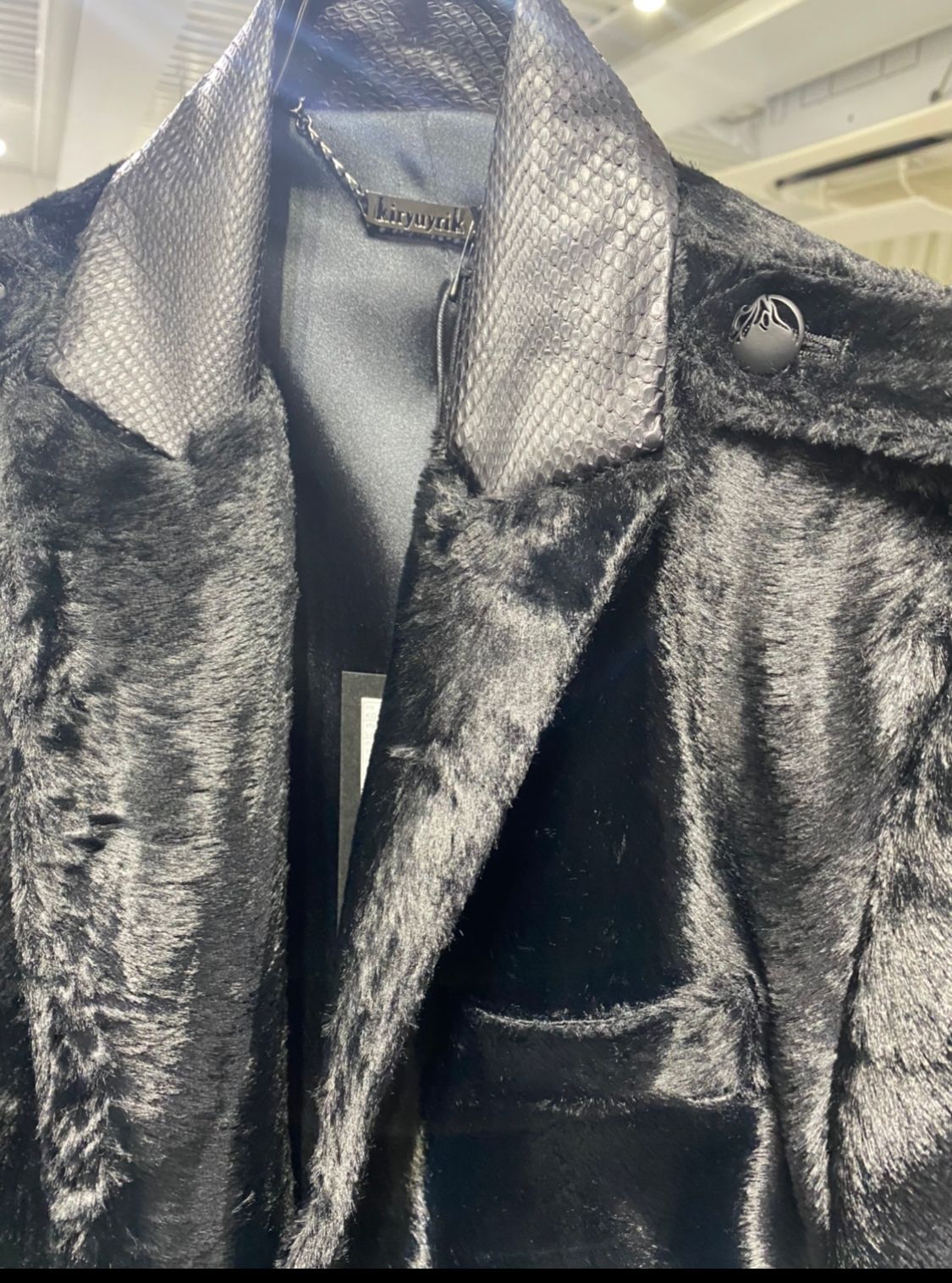 《予約品》 LongPeackedJacket / ロングジャケット / ブラック 【kiryuyrik】 10月以降入荷予定