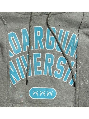 《予約品8月31日 23時55分締め》 COLLEGE HOODIE / パーカー / グレー 【roarguns 】 2024年2月入荷予定