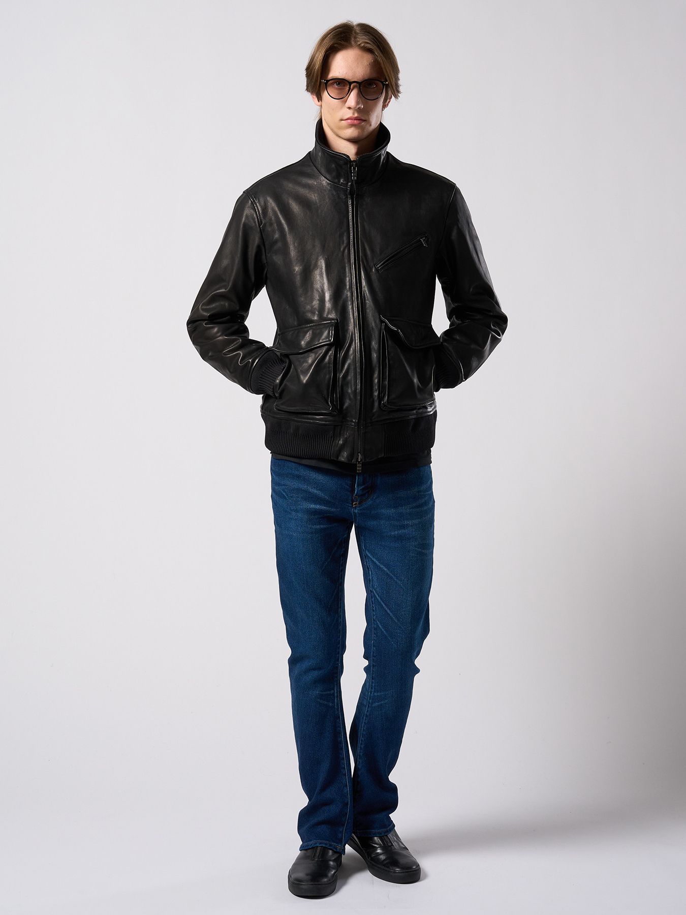 【予約品 4月19日(日) 18時締切】denim jersey 3D banana flare pants / デニムジャージー 3D バナナフレアパンツ / インディゴユーズド