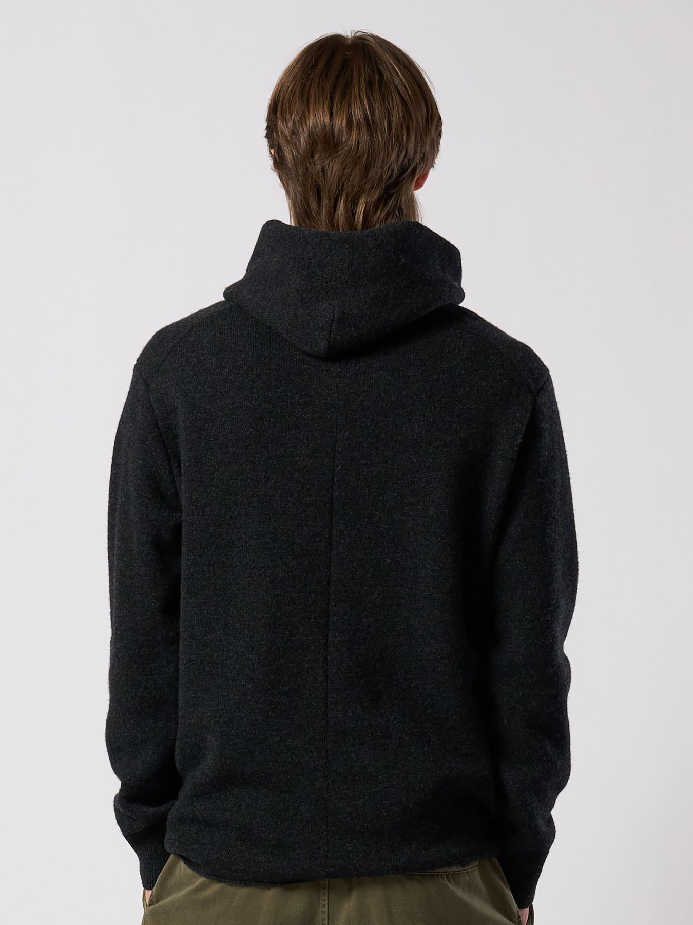 【予約品 4月19日(日) 18時締切】back pile hoodie / バックパイル フーディ / ブラック