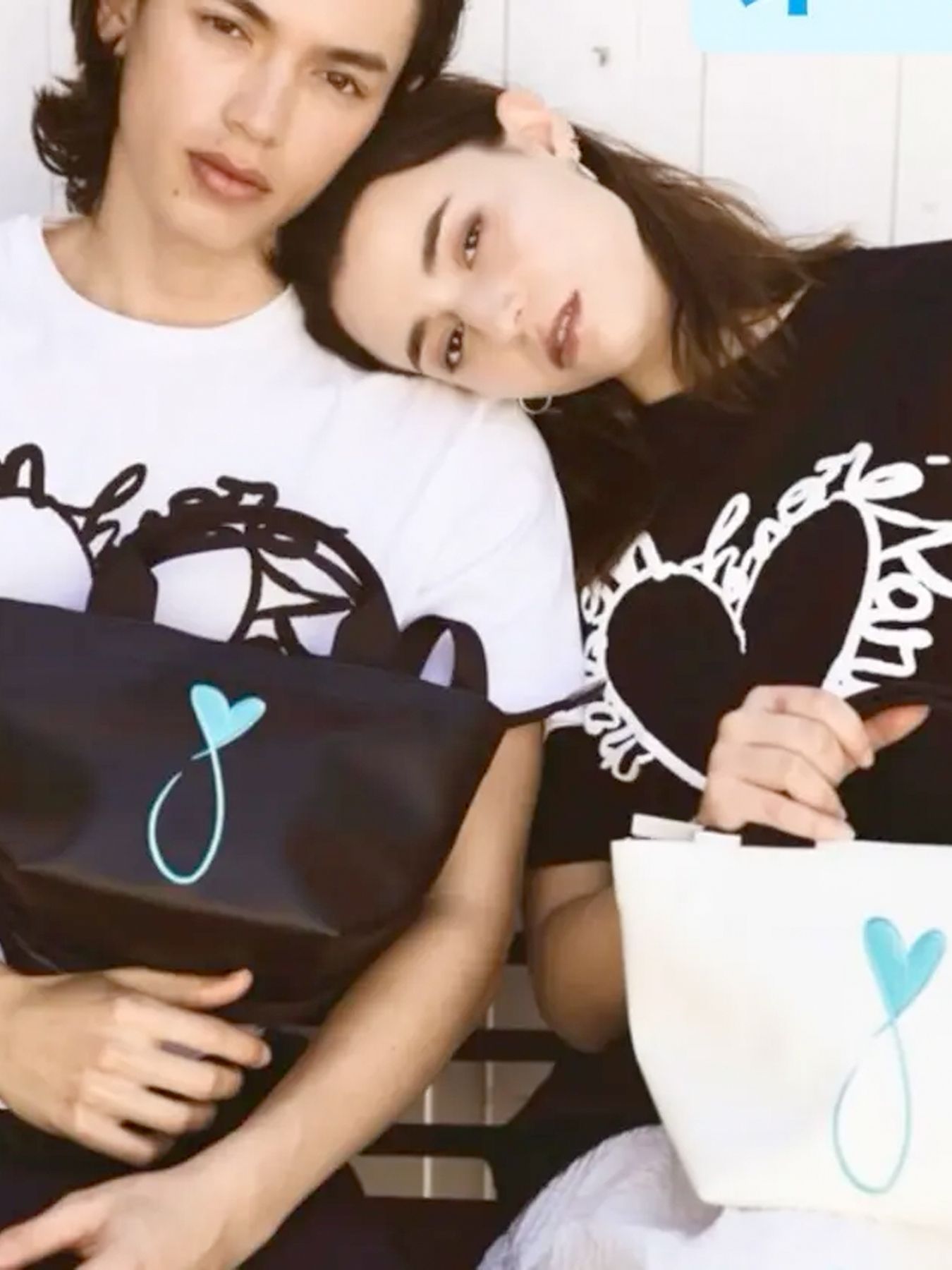 Tiphanie Shoulder Bag / ブラック×ブルー【メゾンオノレ パリ / MAISON HONORE PARIS】