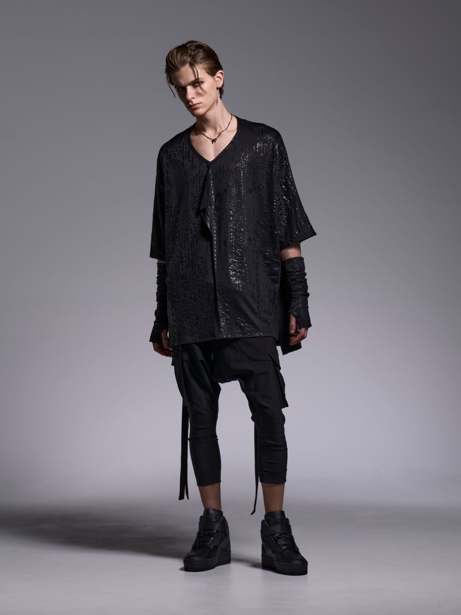 【予約品 1月4日(日) 締切】3/4 Sarrouel Pants / 七部丈 サルエルパンツ / ブラック