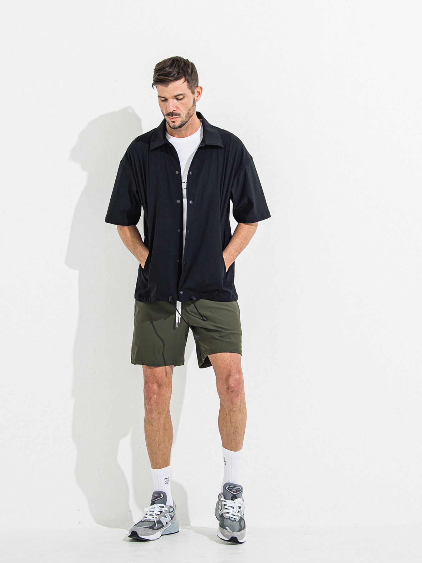 【予約品 】TV NYLON SHORTS / ティーヴィーナイロンショーツ / カーキ