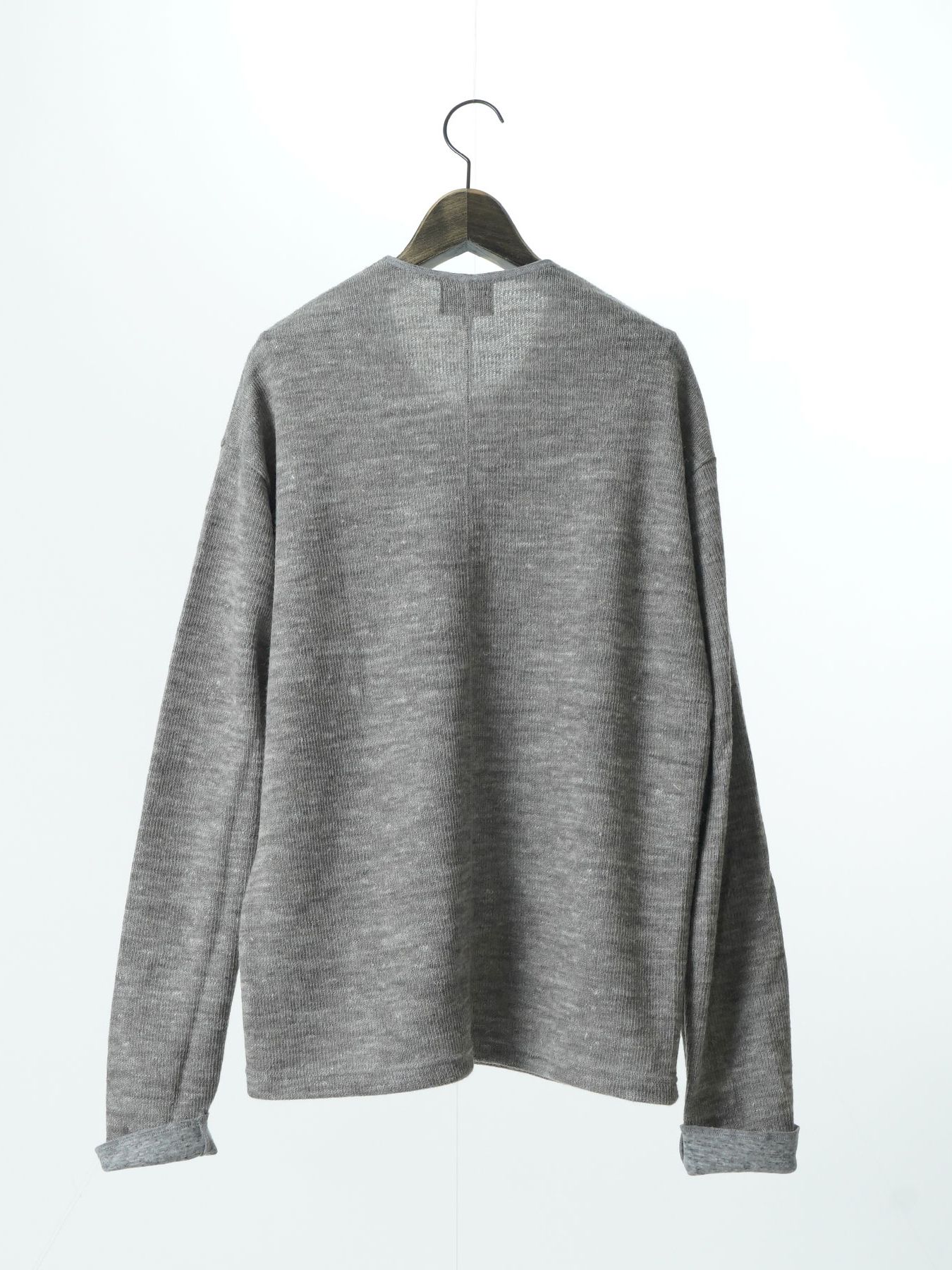 【予約品 】ROLLSLEEVE / ロングスリーブ Tシャツ / ライトグレー