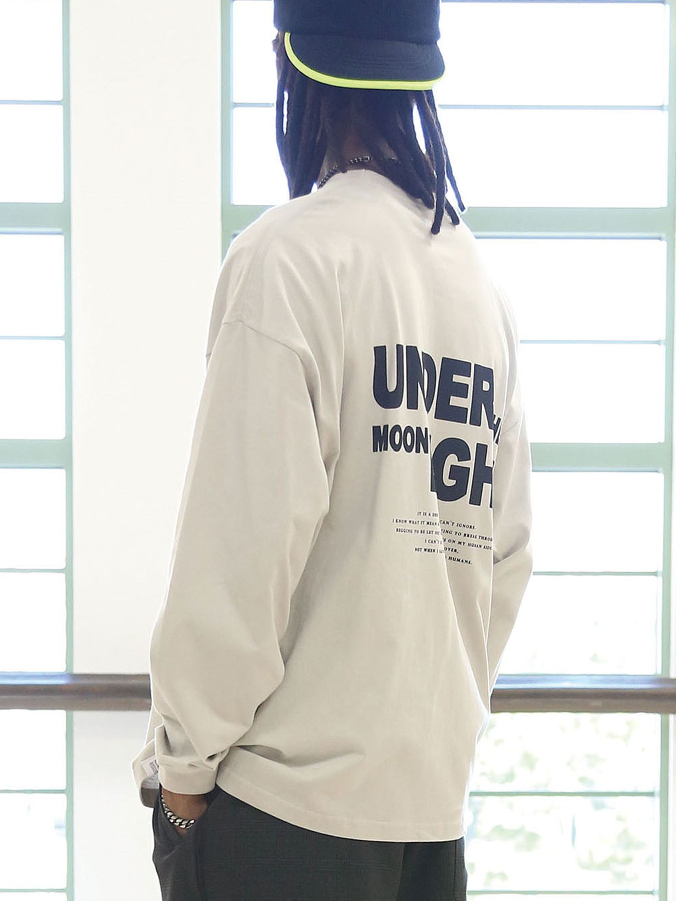 HIDDEN-WOLF TEE / FROST-GRAY【QUOLT】