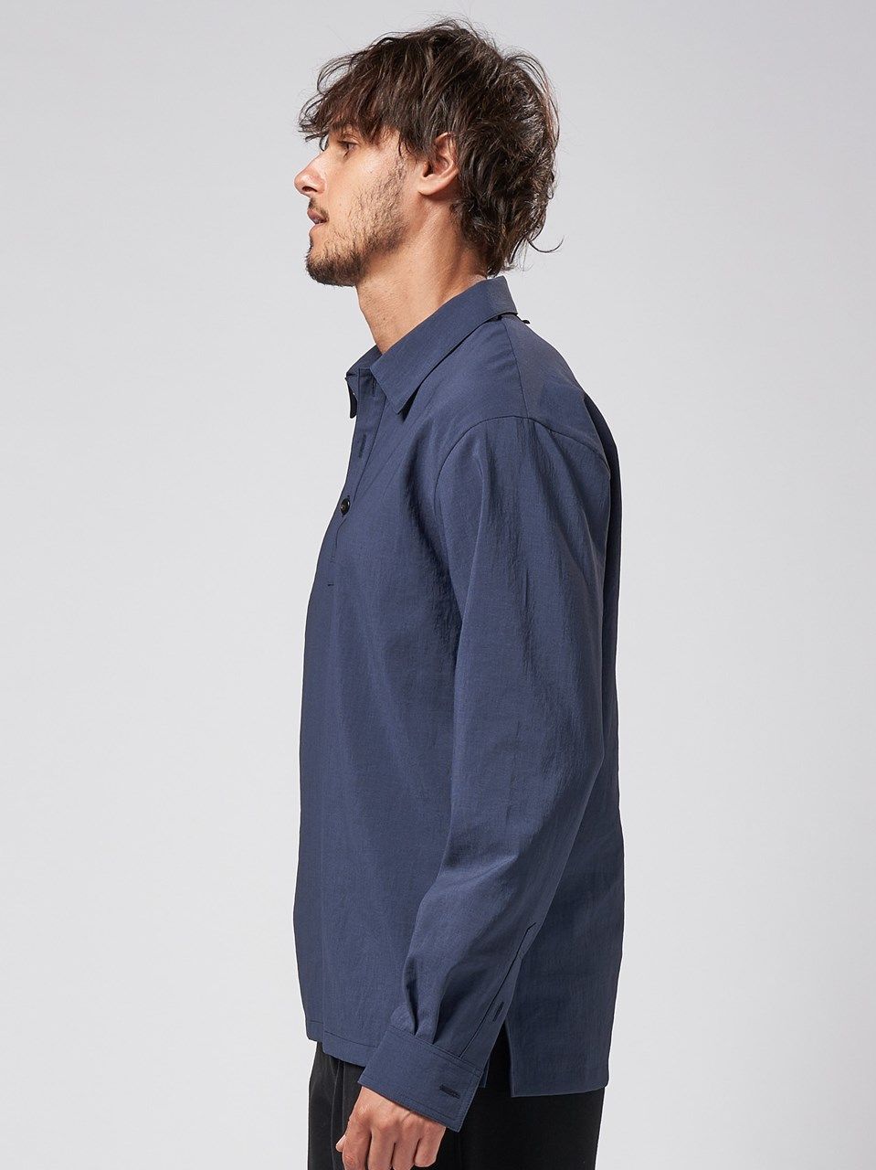《予約品》 shirt pullover / プルオーバーシャツ / ネイビー