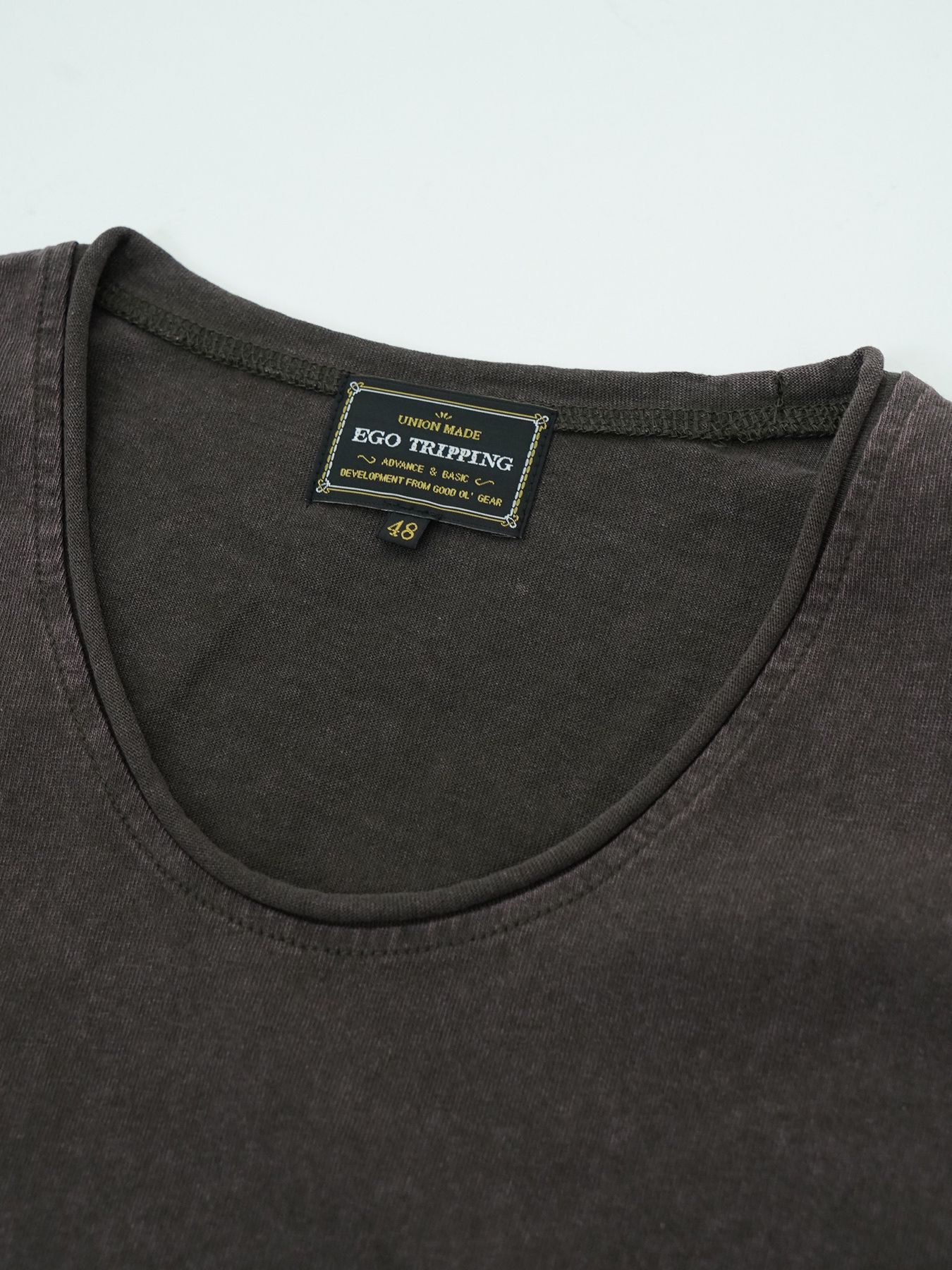 【予約品 2月1日(日) 締切】CREWNOT bleed / ロゴプリント ノースリーブ / ダークブラウン