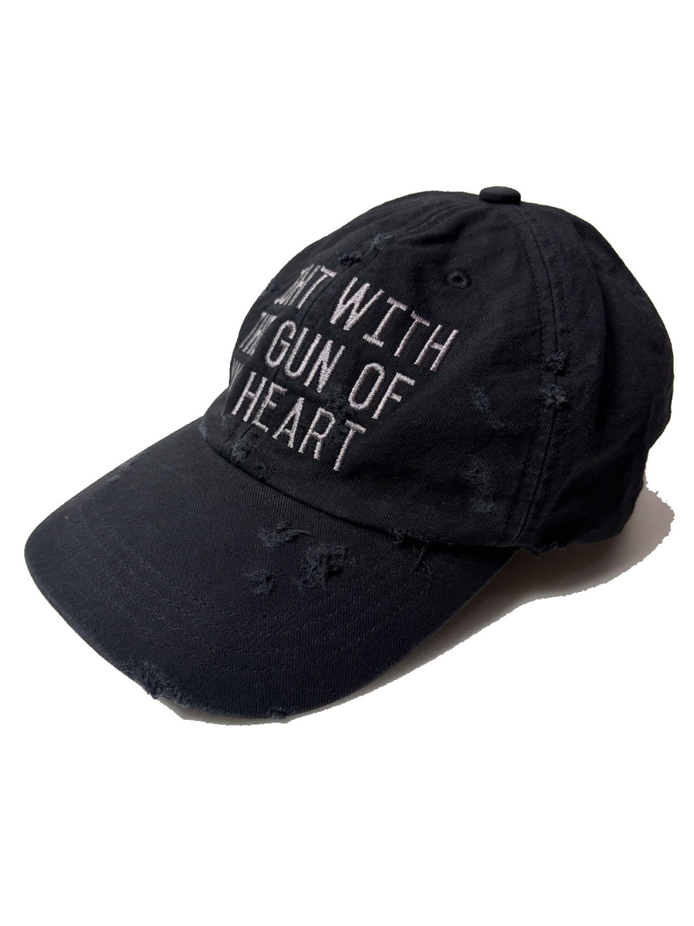 【予約品 8月23日(日) 締切】B.B CAP DAMAGE/EMB / ブラック