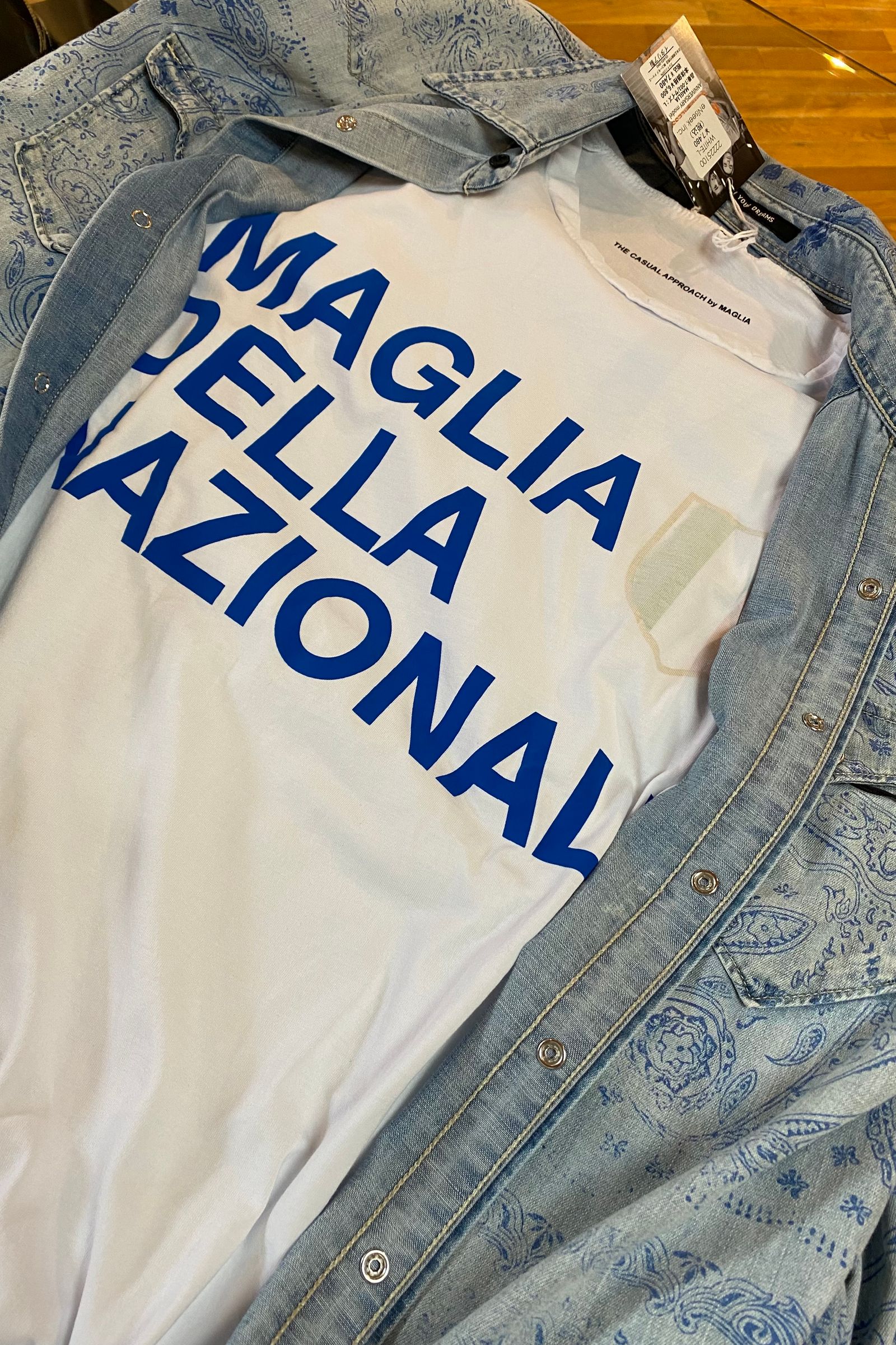 10周年記念復刻モデル MAGLIA(マリア) T-001 Tシャツ  イタリア製【MAGLIA】