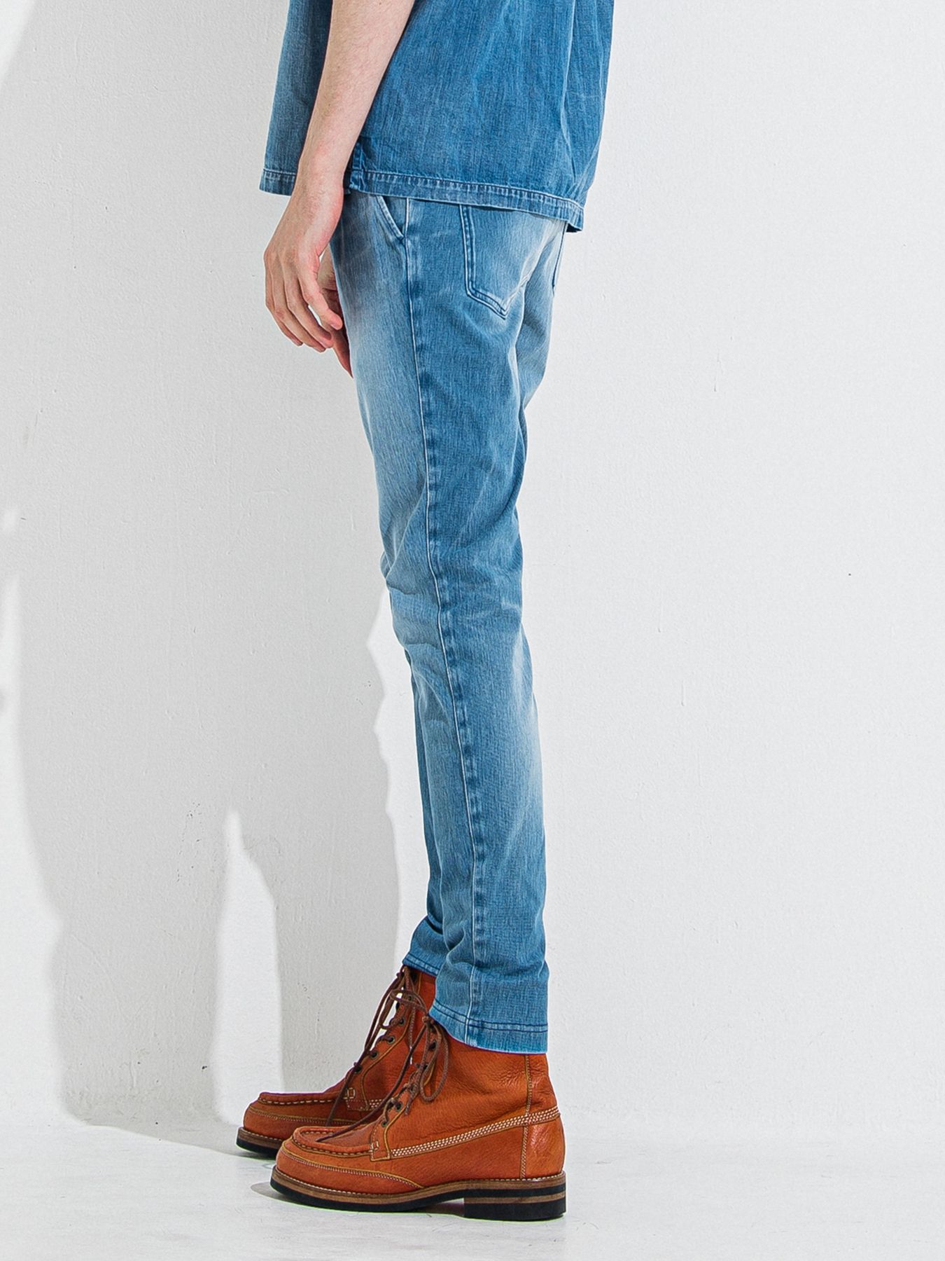 【予約品 】DENIM JERSEY CHRIS EASY TUCK PT / デニムジャージクリスイージータックパンツ / ライトインディゴ