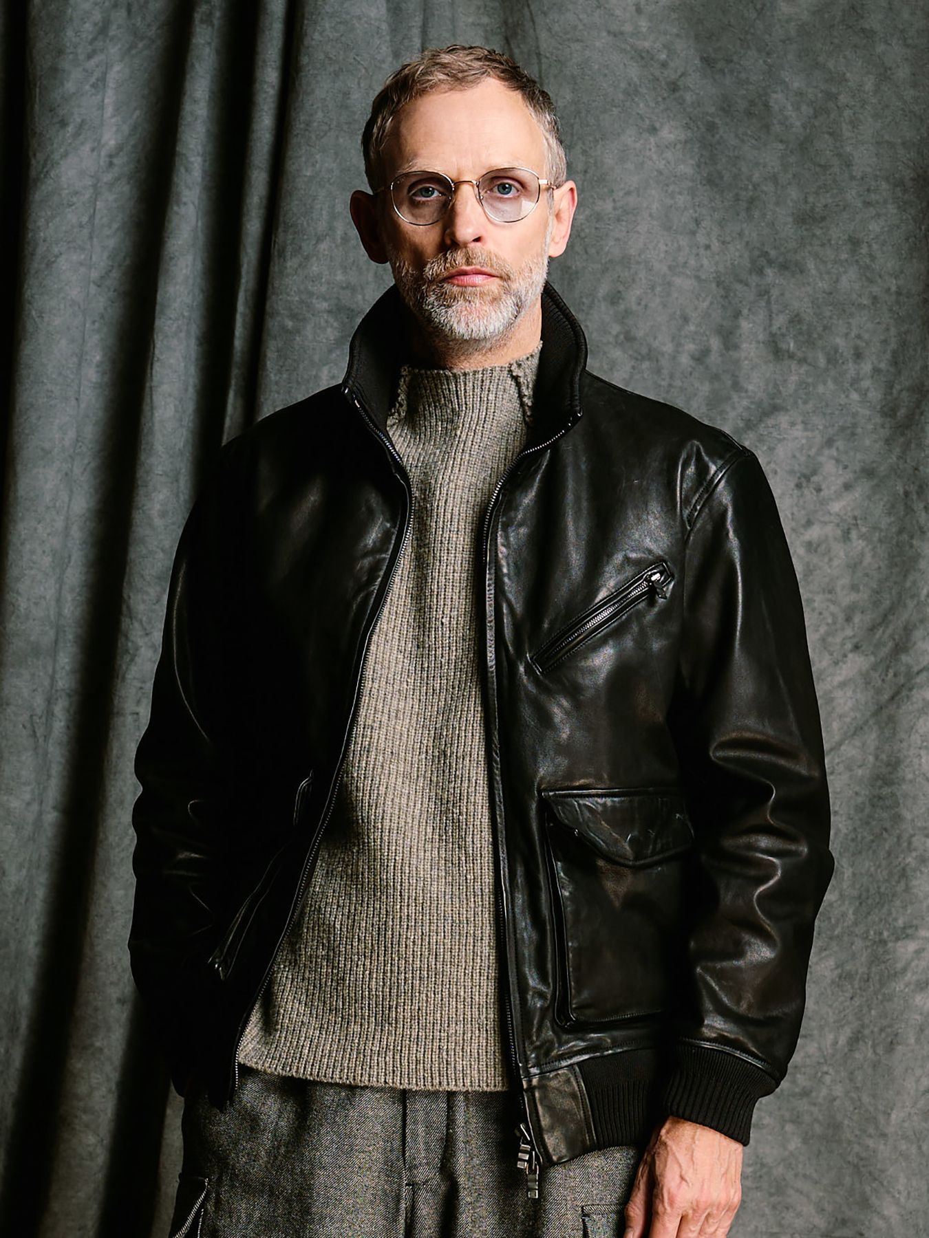 【予約品 4月19日(日) 18時締切】leather rib jersey type A-2 / A-2タイプ レザーリブジャージー / ブラック