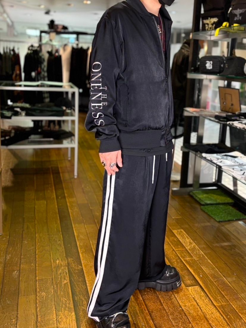 【予約品 5月18日(日) 締切】Line Wide Slacks / ラインワイドスラックス / ブラック&ホワイトライン