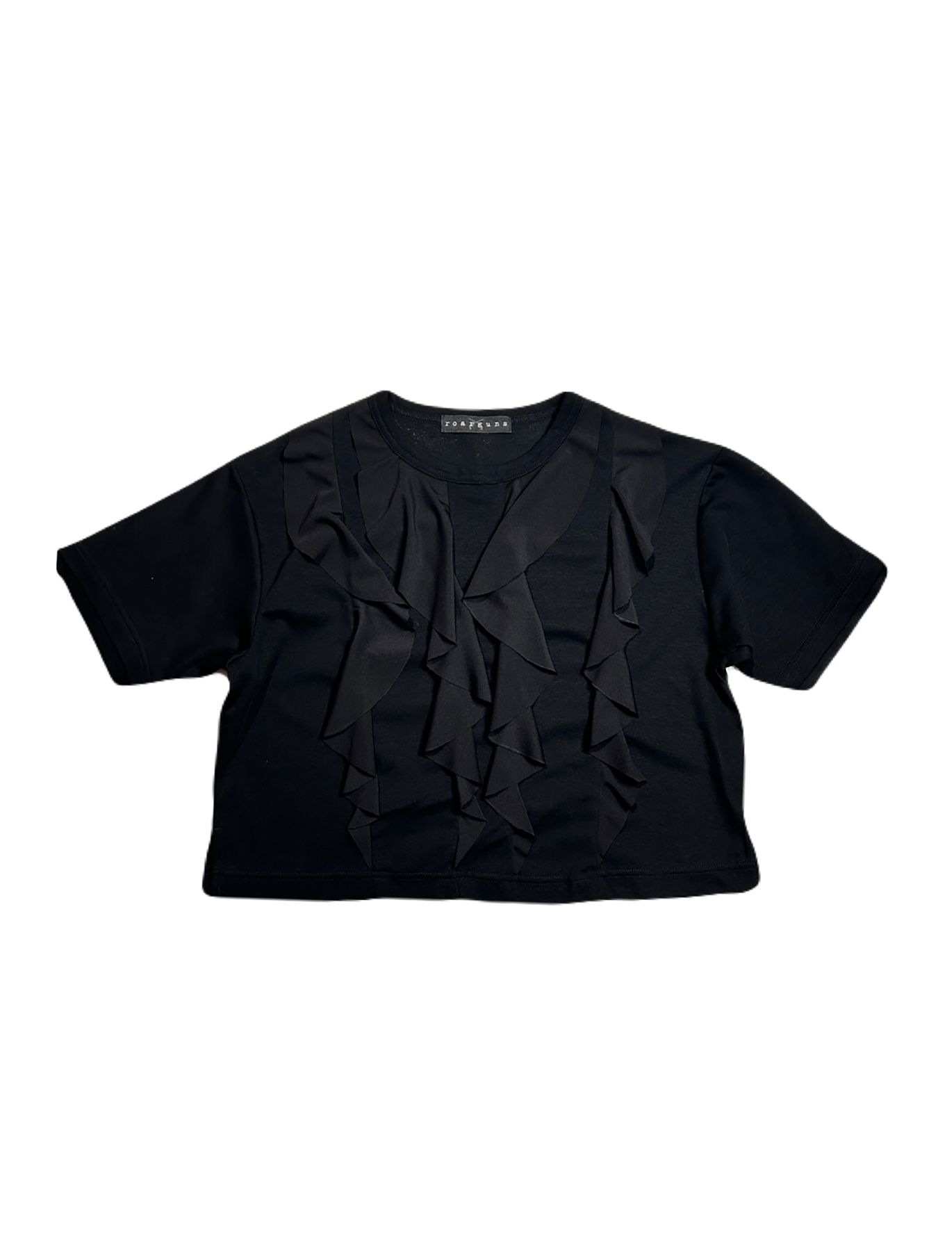 【予約品 8月10日(日) 締切 】WOMENS DRAPE CROSSGUN T / ドレープ クロスガン Tシャツ / クリスタル ブラック