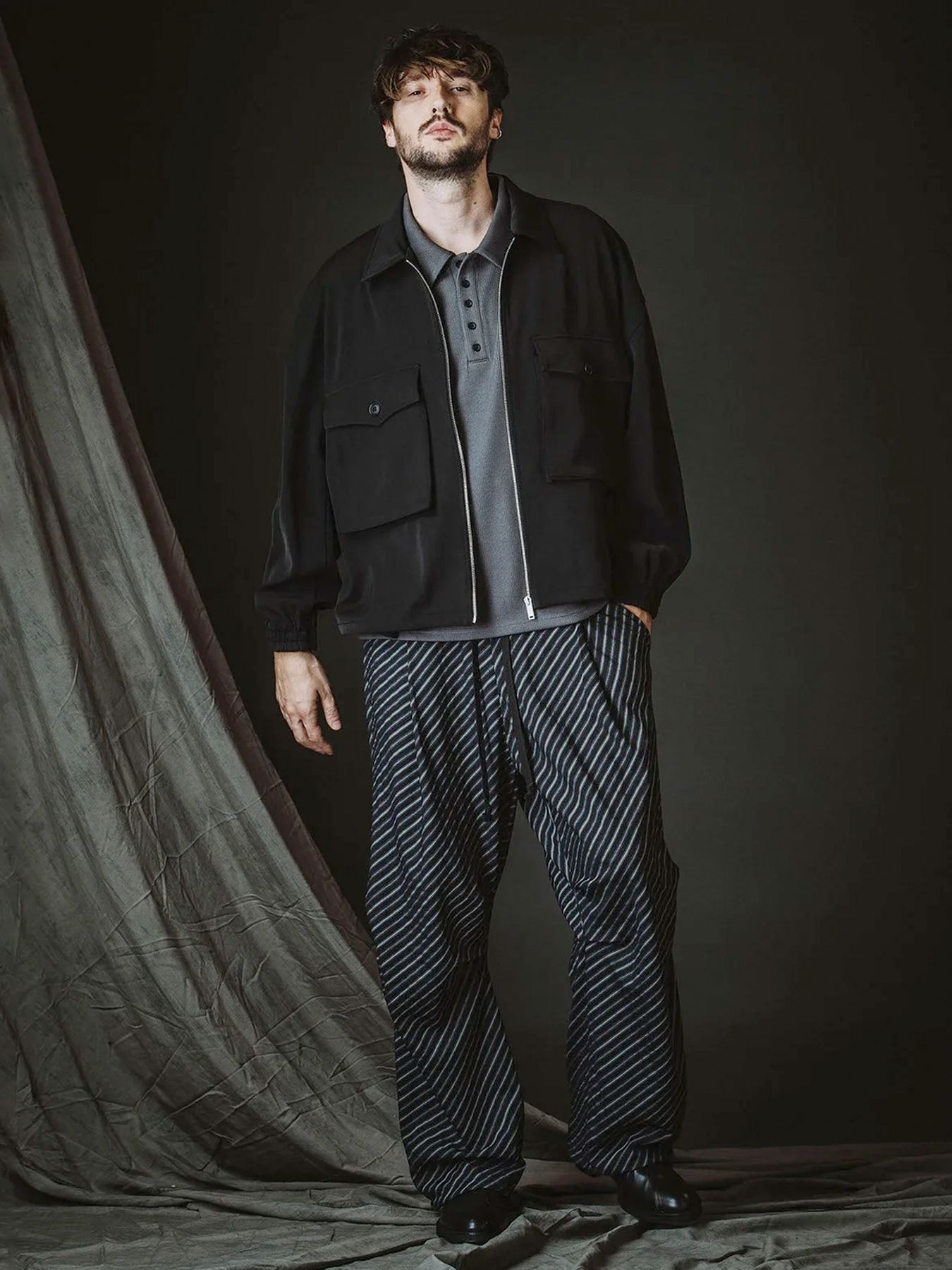 WポケットZIP-BLZ / ブラック【NO ID.】