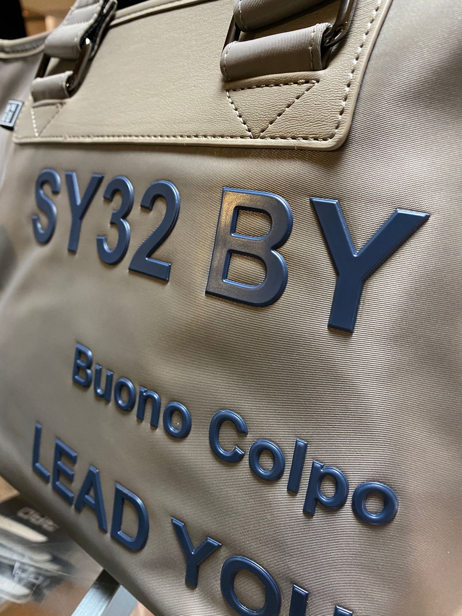 CART LOGO BAG ベージュ 【SY32 by SWEET YEARS GOLF】