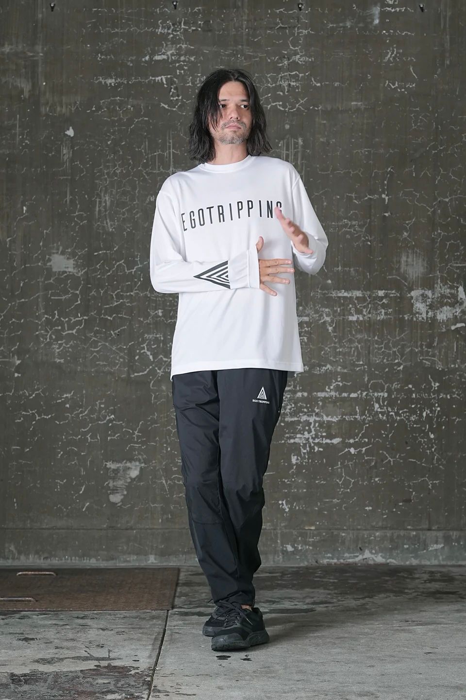 EGO TRIPPING TRAININGTEE LONG / ホワイト 【EGO TRIPPING】