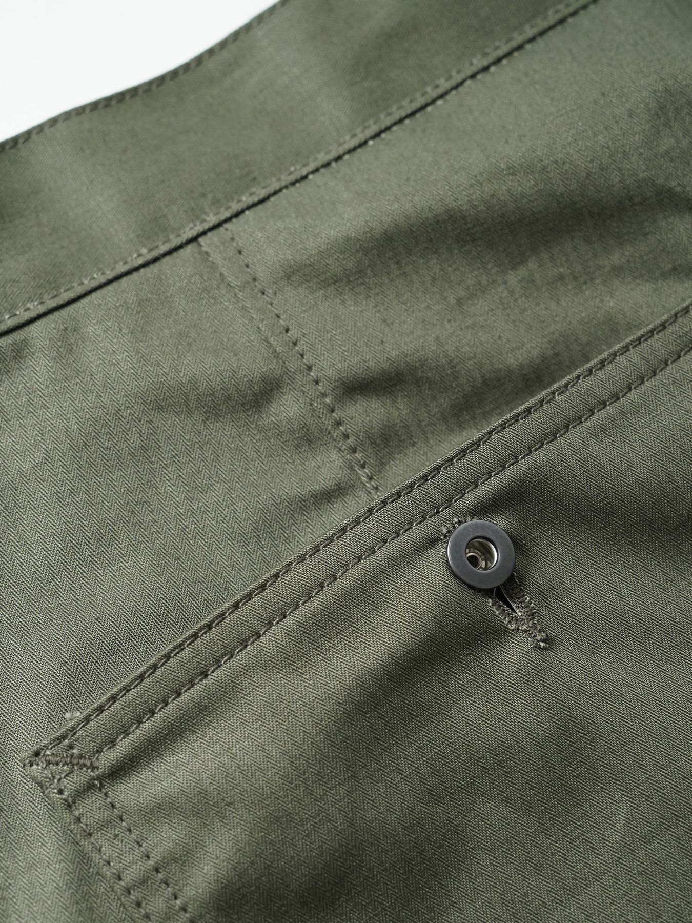 【予約品 5月6日(水) 締切】USN-MIRITARYHERRINGBONE / ミリタリーパンツ / カーキ