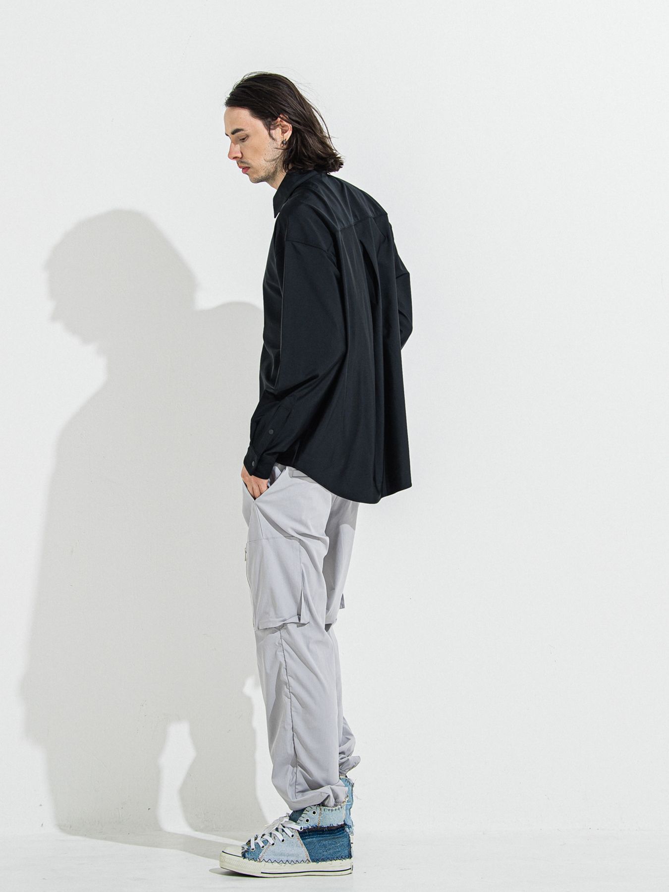 【予約品 】RASH JACK SHIRTS / ラッシュガード ジャックシャツ / ブラック
