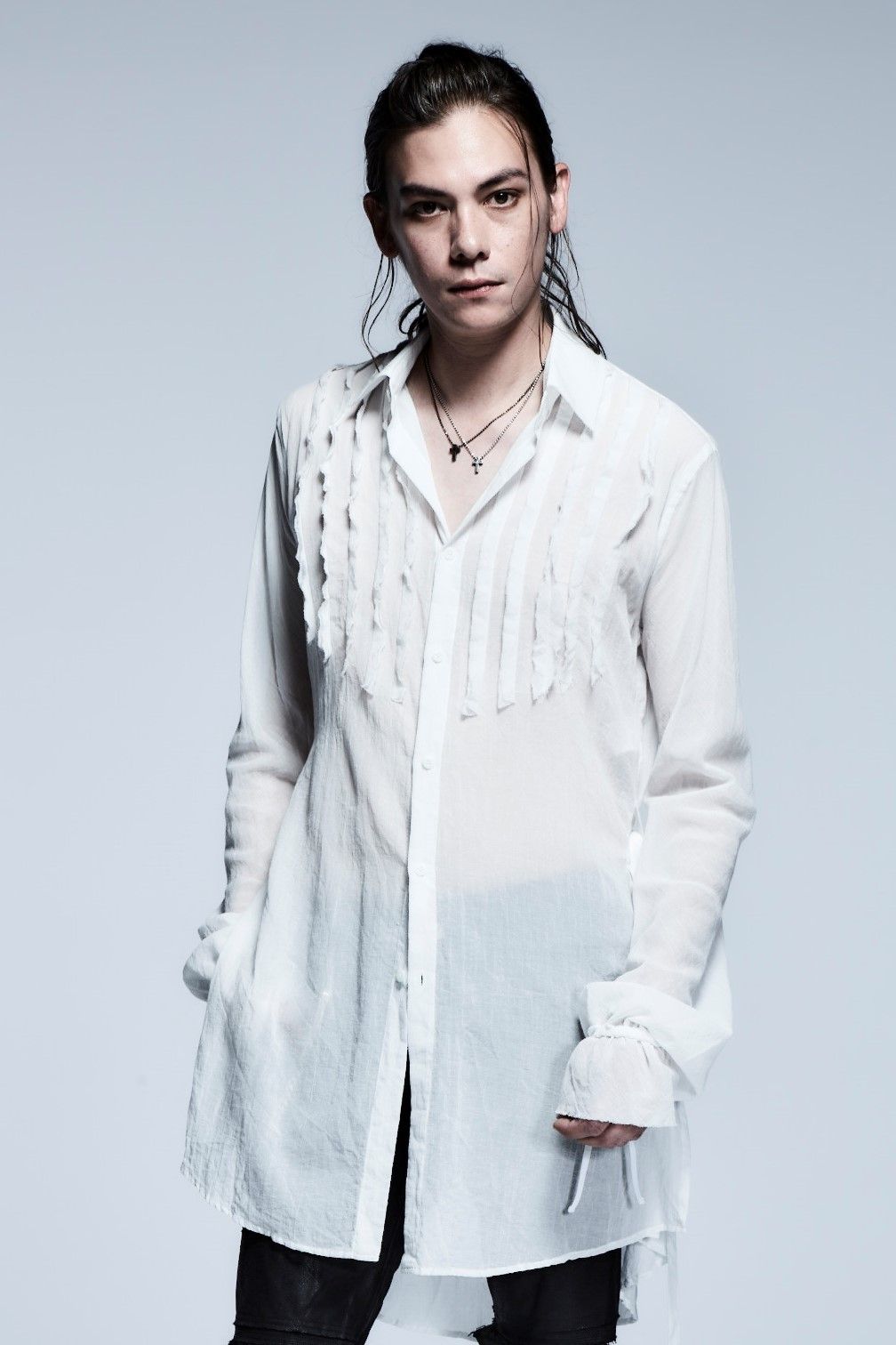 《予約品》 SharringSleeveLongShirts / White 【kiryuyrik】 1月入荷予定