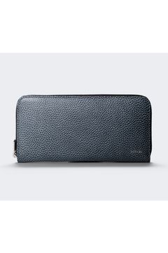 ラウンドL 長財布 Grind Leather / Navy Gray 【aniary】