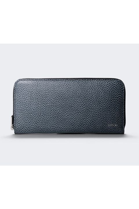 ラウンドL 長財布 Grind Leather / Navy Gray 【aniary】