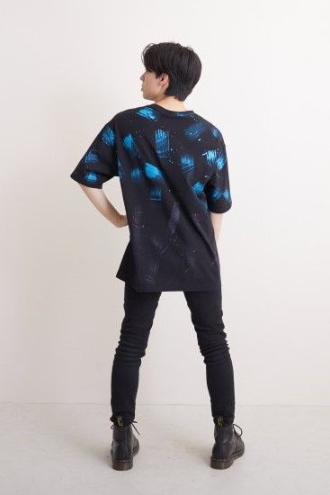 BRUSH DYE EAGLE T-SHIRTS/ ブルー 【BOY LONDON】