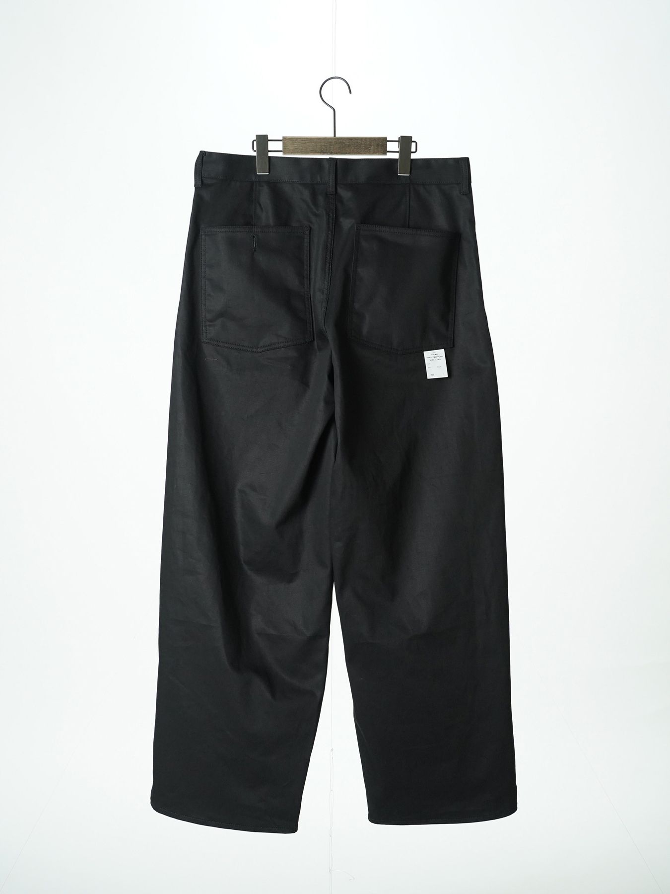 【予約品 5月6日(水) 締切】USN-MIRITARYHERRINGBONE / ミリタリーパンツ / ブラック