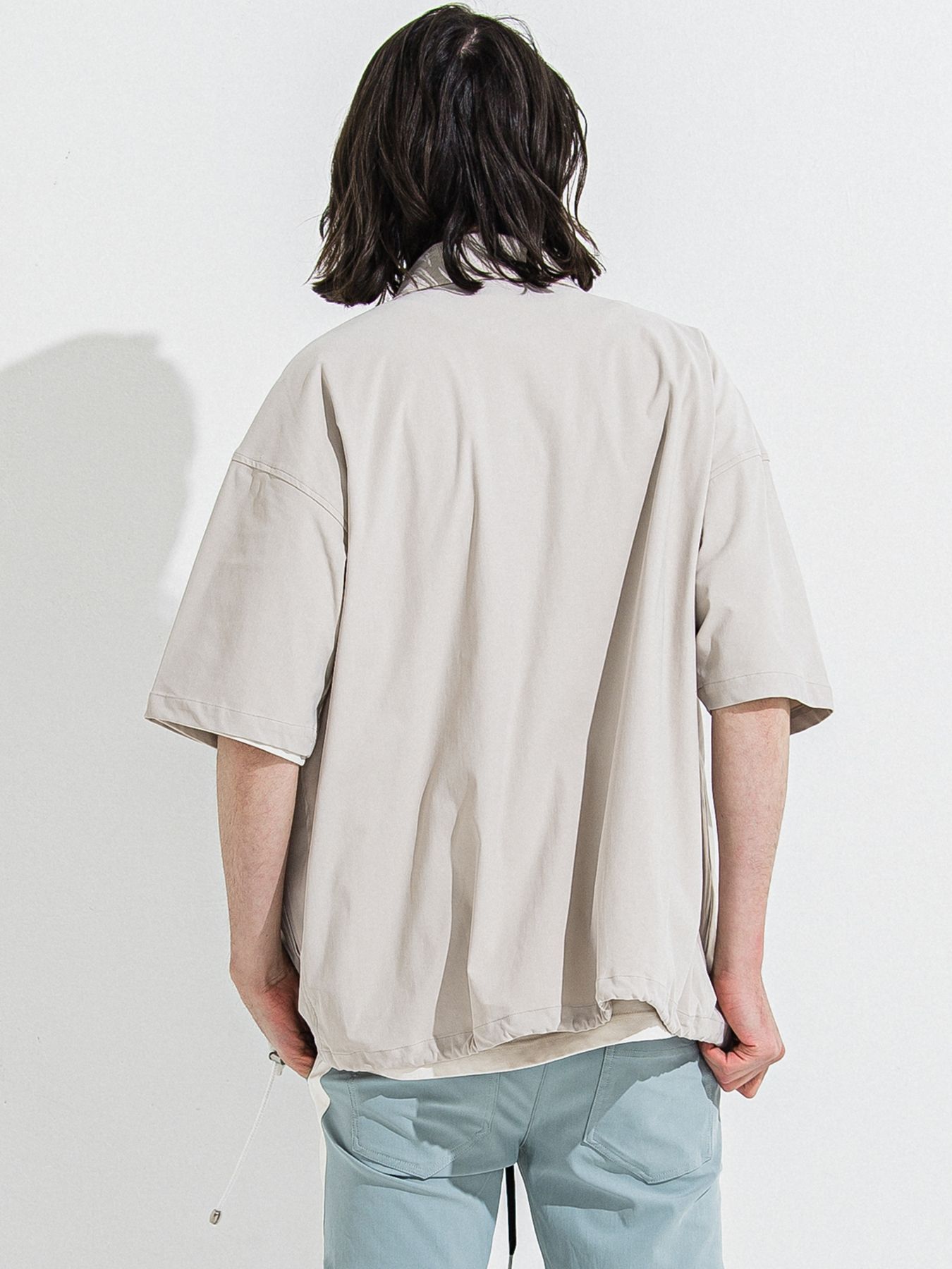 【予約品 】NYLON HALF COACH JACKET / グレージュ