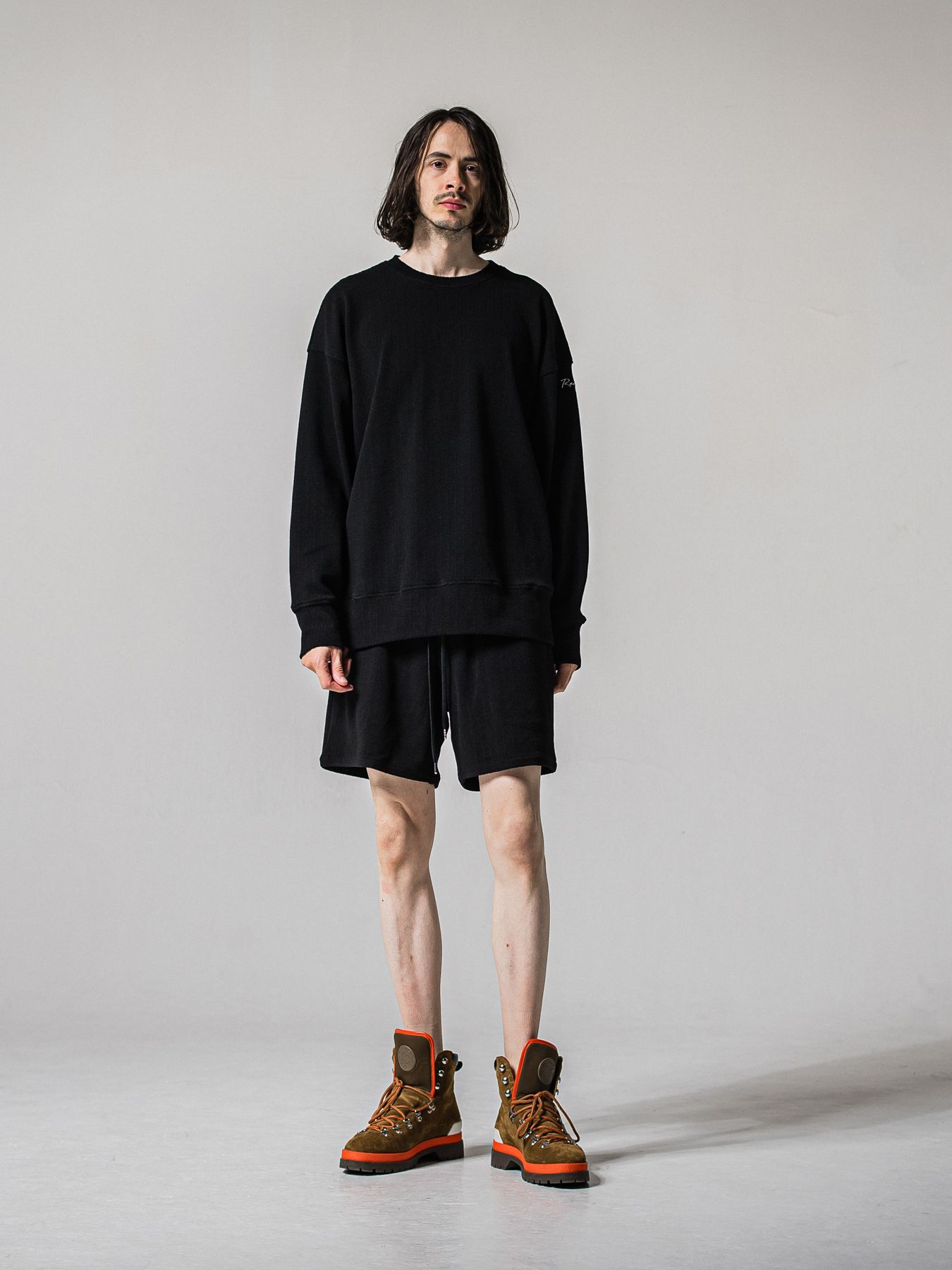 【予約品 11月16日(日) 締切】BLISTER TRAINER / ブリスターニット トレーナー  / ブラック