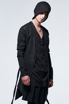 《予約品》 CoatingCardigan / ブラック 【kiryuyrik】 2023年3月以降入荷予定