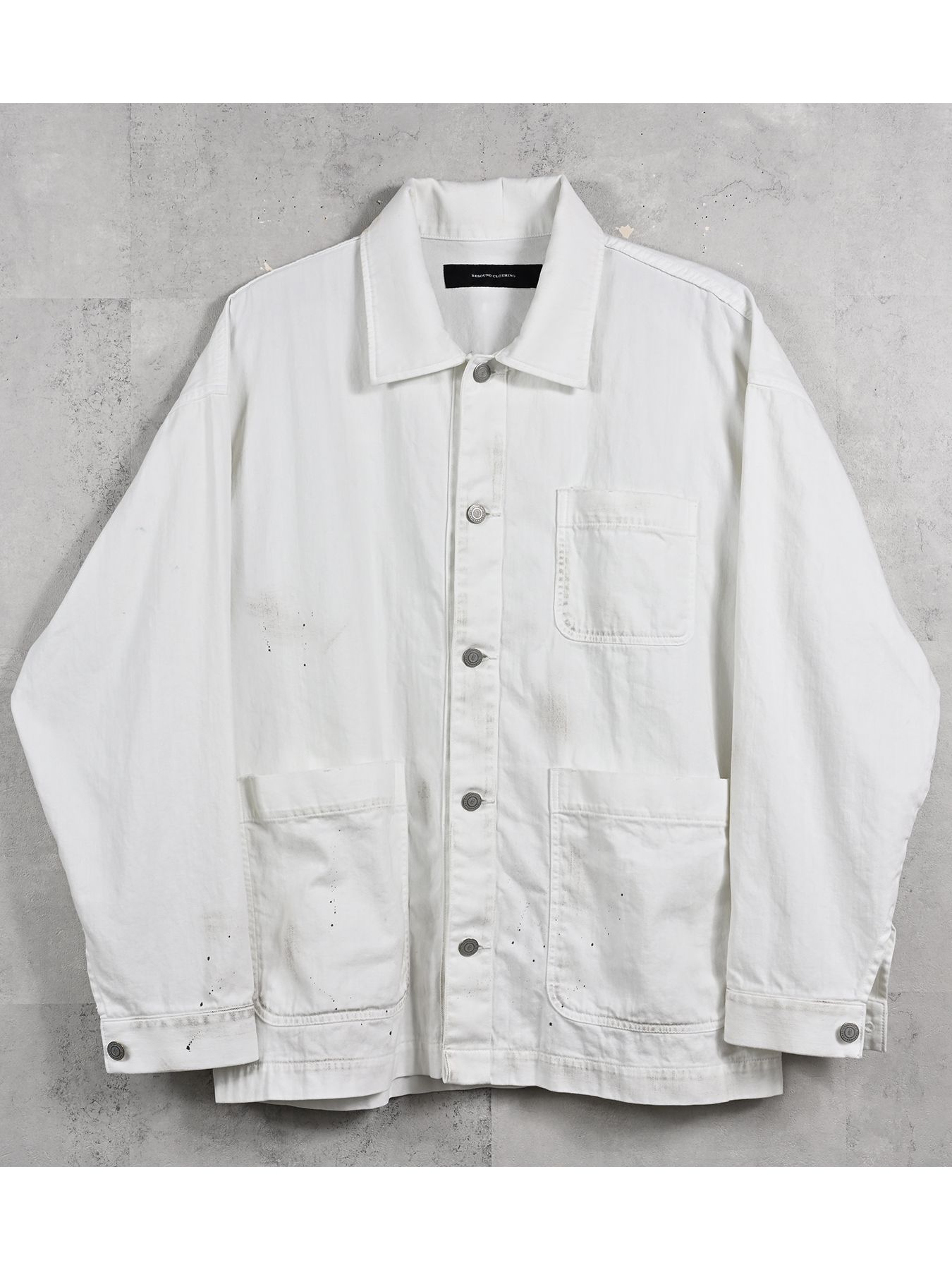 【予約品 11月16日(日) 締切】RC COVER ALL / ライトデニムカーバーオールジャケット / ホワイトユーズド