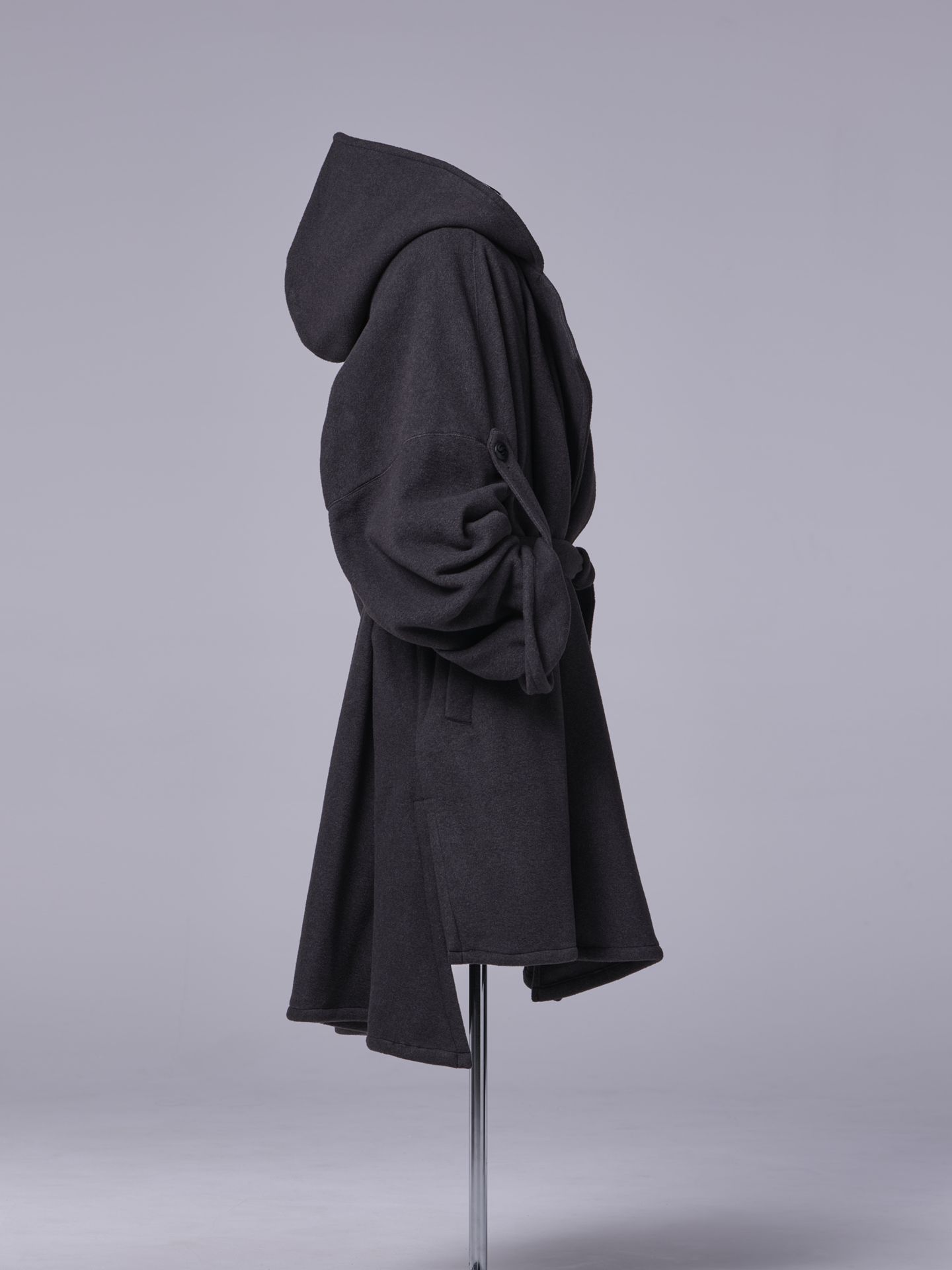 《予約品 》 HAORI / 厚地フリース / チャコールグレー