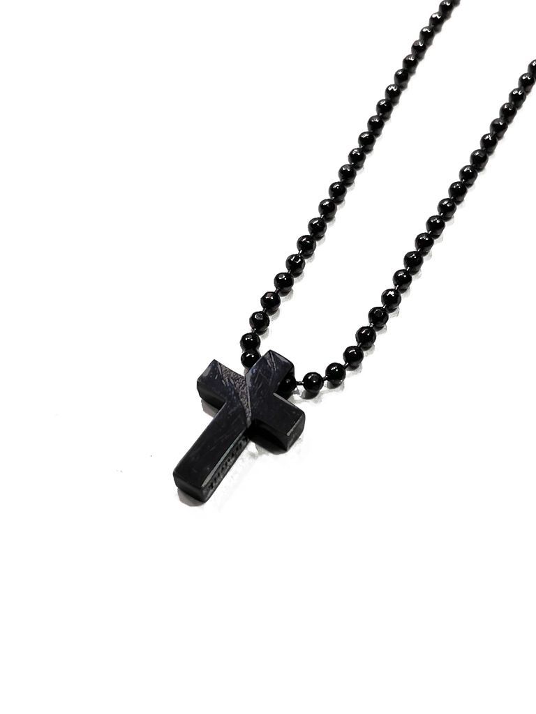 《予約品6/17締め》  CrossChoker ネックレス/ Silver925 / ブラック