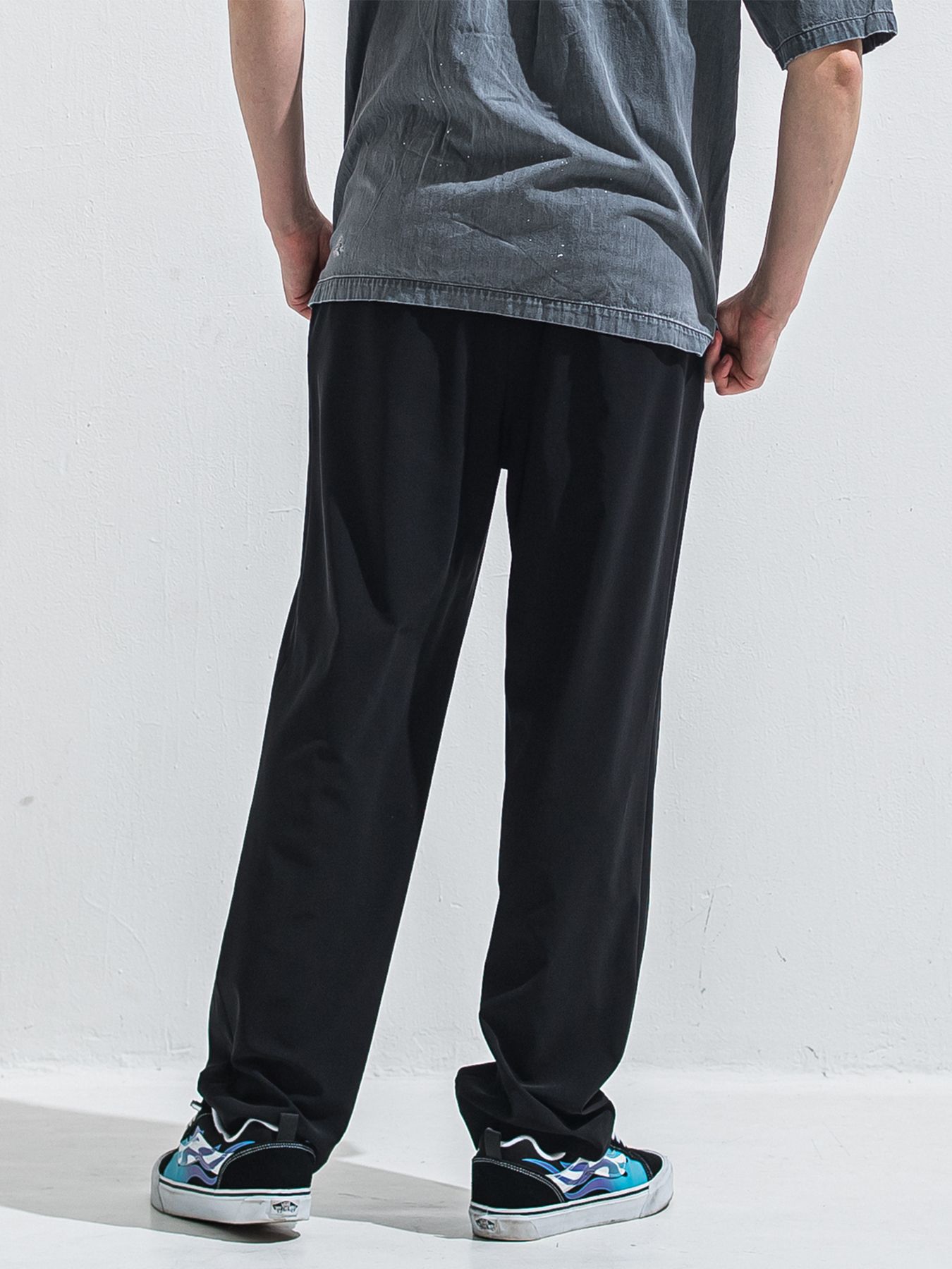 【予約品 2月15日(日) 18:00 締切】BEN PANTS / ワイドルーズパンツ / ブラック