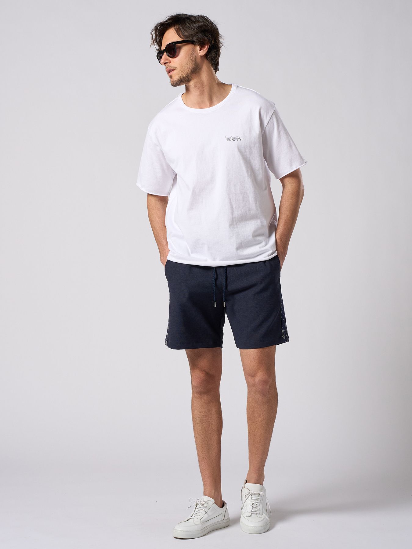 【予約品 1月25日(日) 締切】muta × wjk collection：cut-off S/S (printed) / カットオフ ショートスリーブ / ホワイト