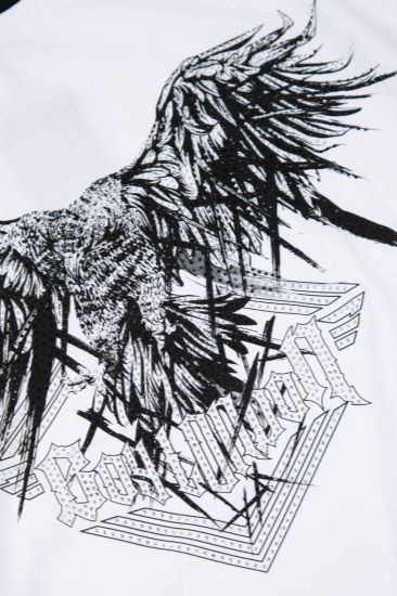 RHINESTONE BIG EAGLE T-SHIRTS/ ホワイト 【BOY LONDON】
