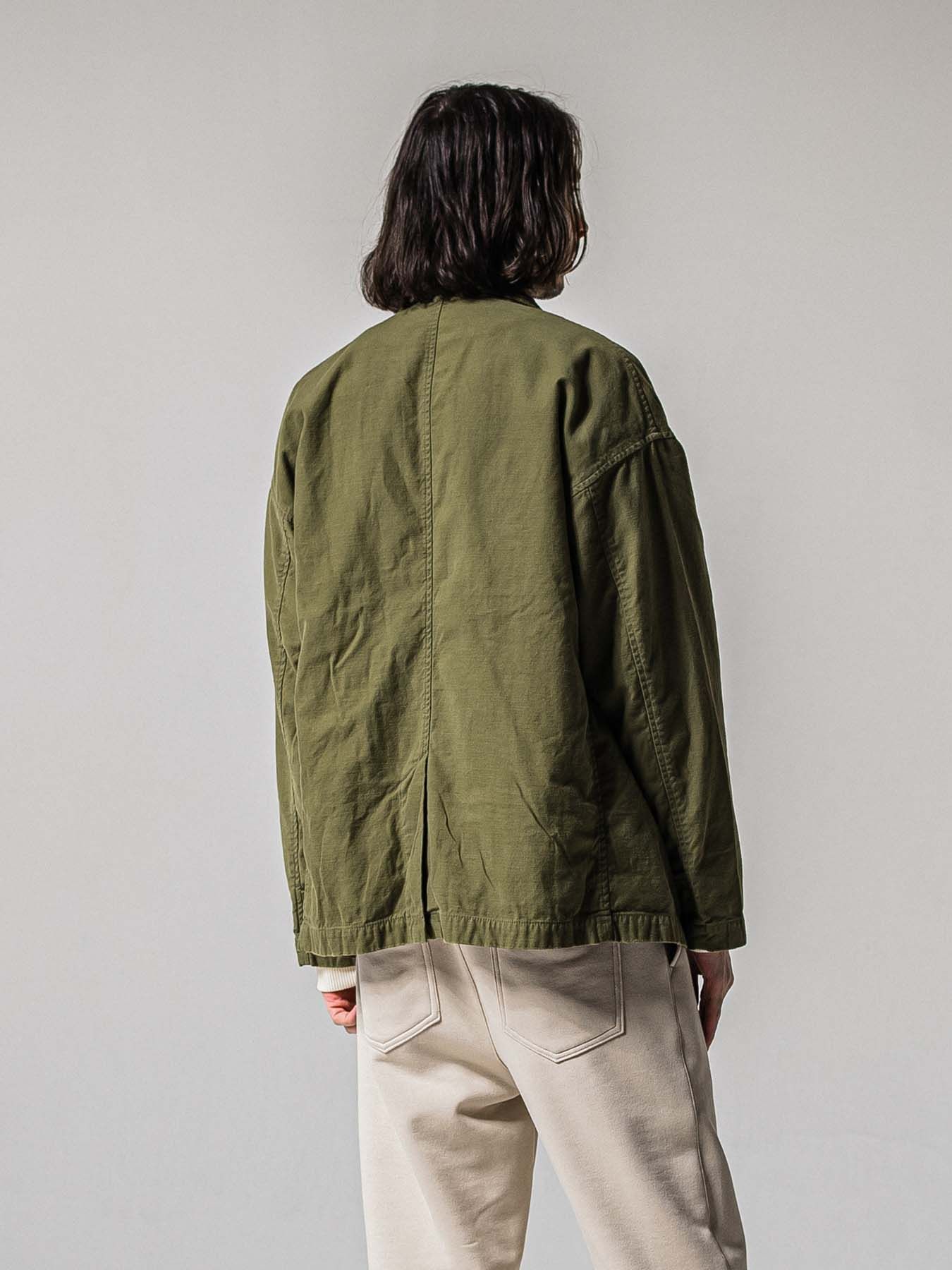 【予約品 11月16日(日) 締切】MV OVER PCOAT / オーバーサイズ ピーコートジャケット / カーキ