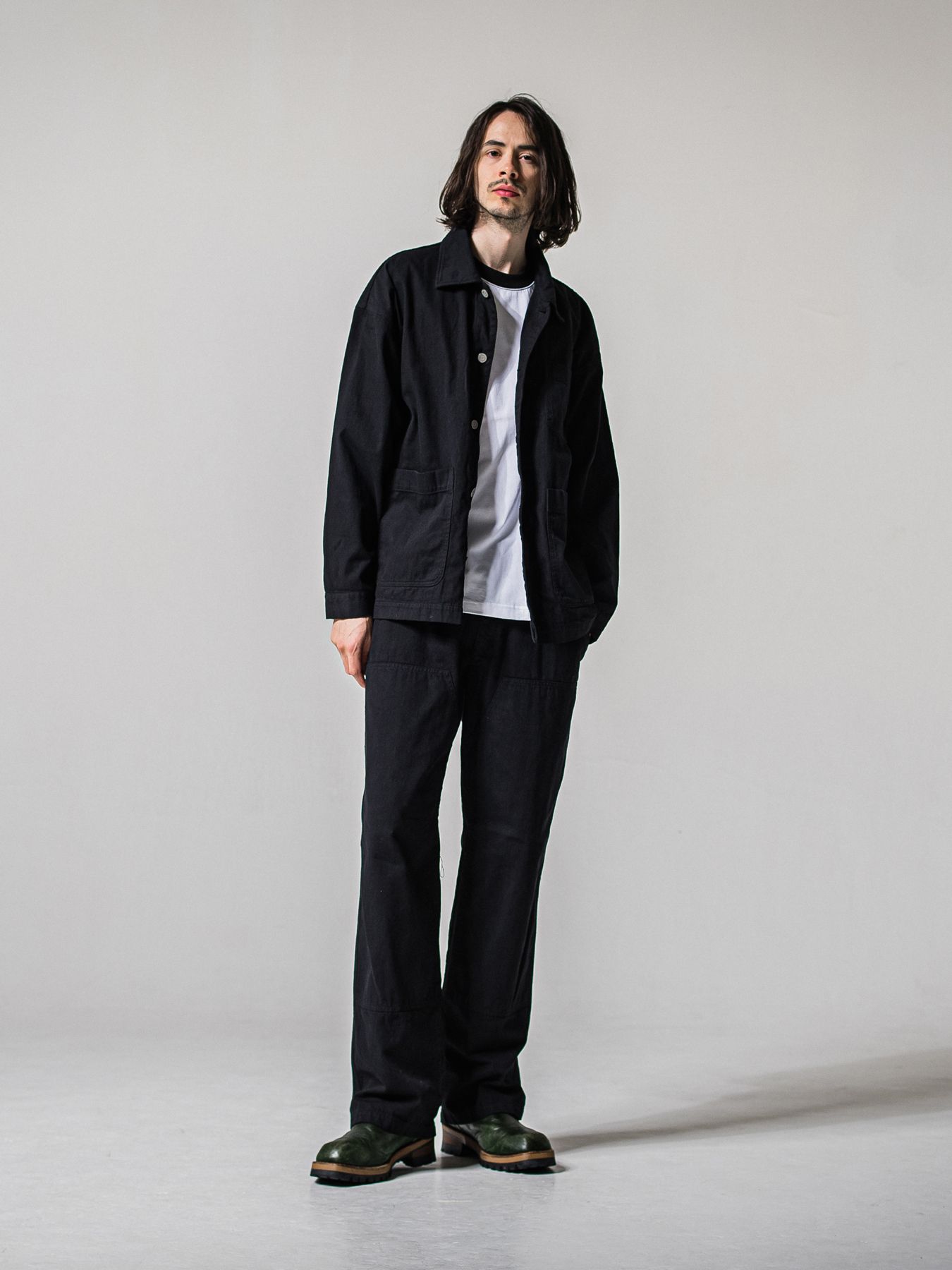 【予約品 11月16日(日) 締切】DOUBLE KNEE PT / ダブルニーワークパンツ / ブラック