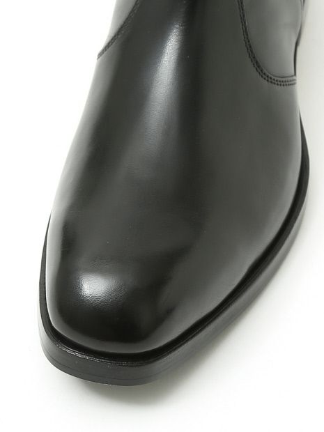 サイドゴア ジップブーツ ブラック 4cmヒール【5351 POUR LES HOMMES】