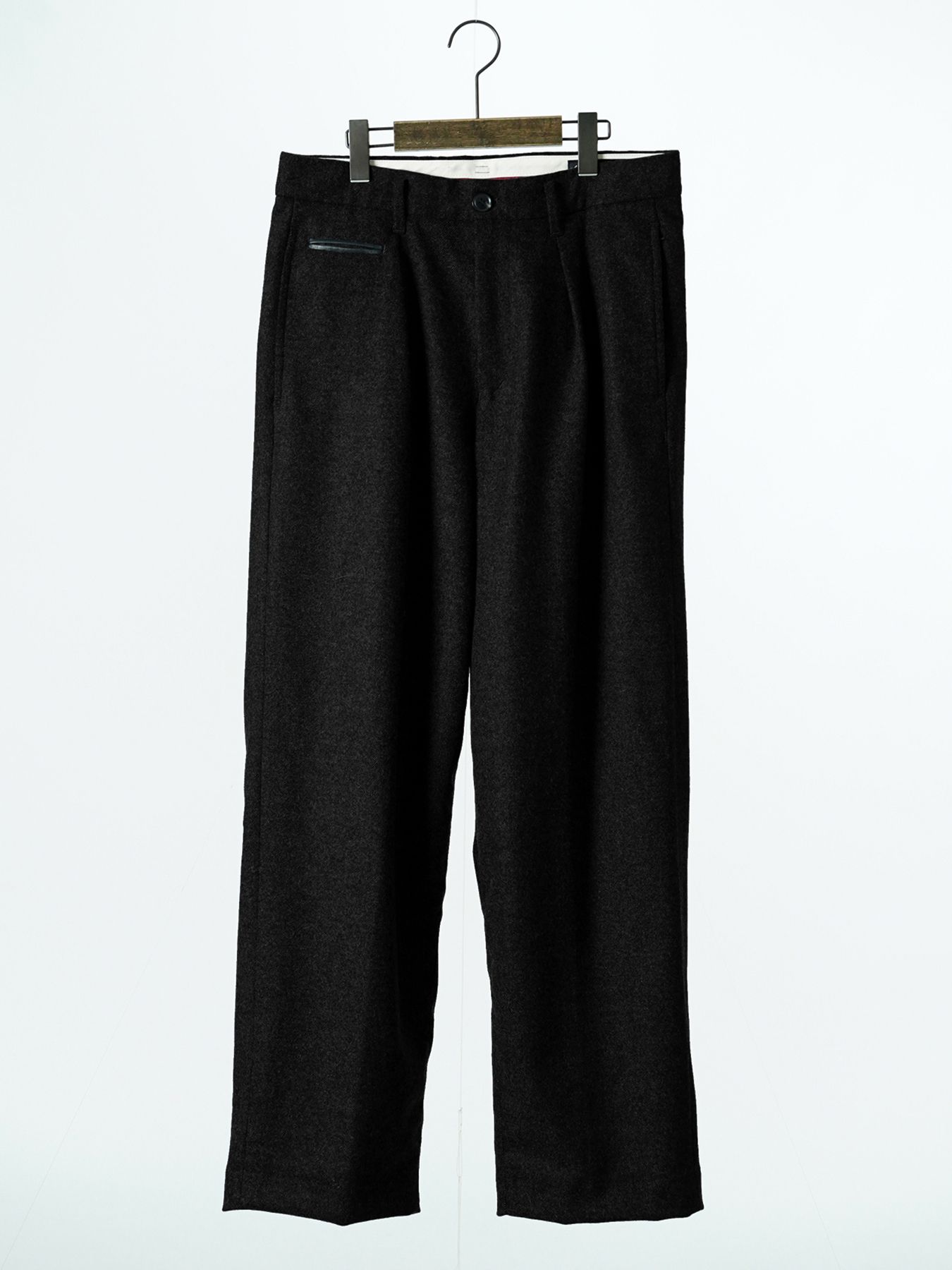【予約品 7月5日(日) 締切】WOOLBASTE TROUSERS / ウールトラウザーズ / ブラック