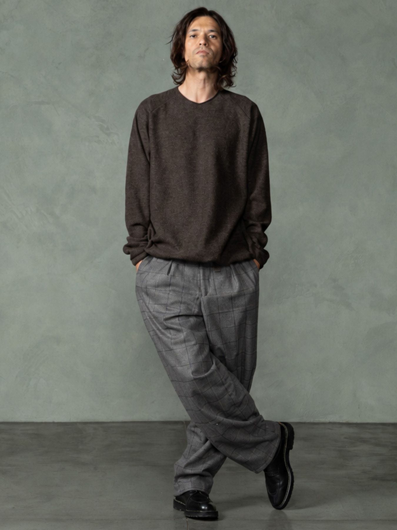 【予約品 7月5日(日) 締切】WOOLBASTE TROUSERS windowpane / ウィンドーペイン ウールトラウザーズ / グレーチェック