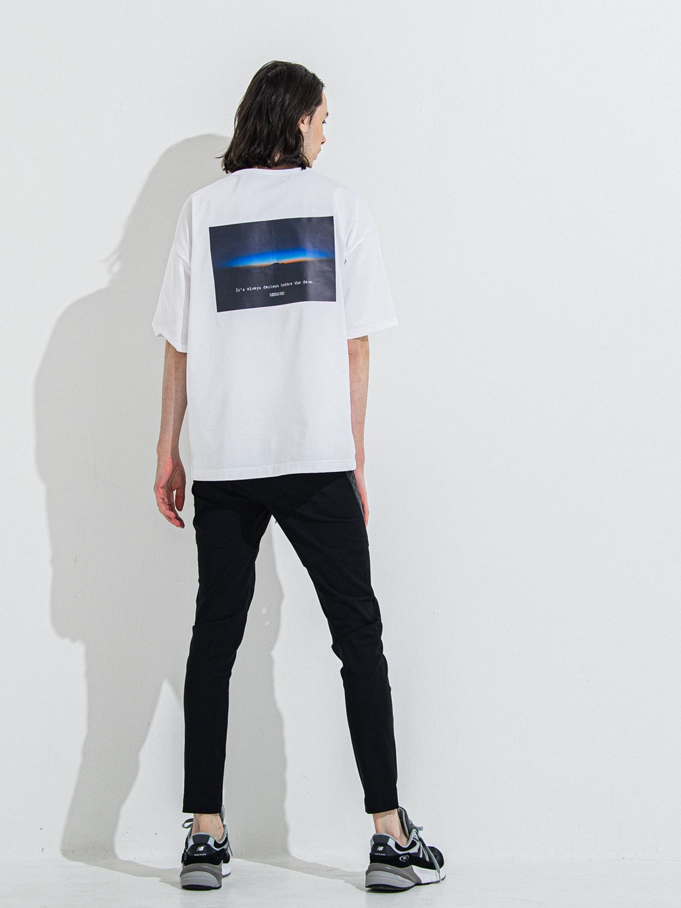 【予約品 】YOAKE PHOTO OVER TEE /  フォトオーバーサイズTシャツ / ホワイト