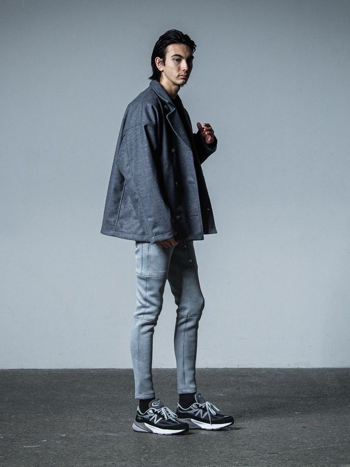 《予約品》 MELTON OVER PCOAT / コートジャケット / グレー