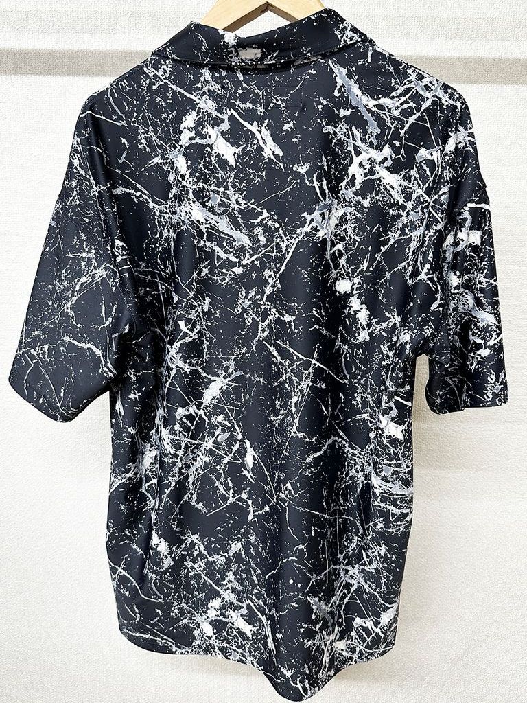 《予約品3月3日18：00締め》 RUSH OVER POLO / ラッシュガードポロシャツ / ペイントブラック