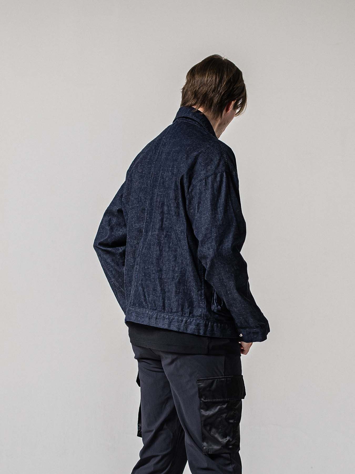 【予約品 11月16日(日) 締切】LDENIM AG FLIGHT JK / ライトデニム ミリタリージャケット / インディゴワンウォッシュ