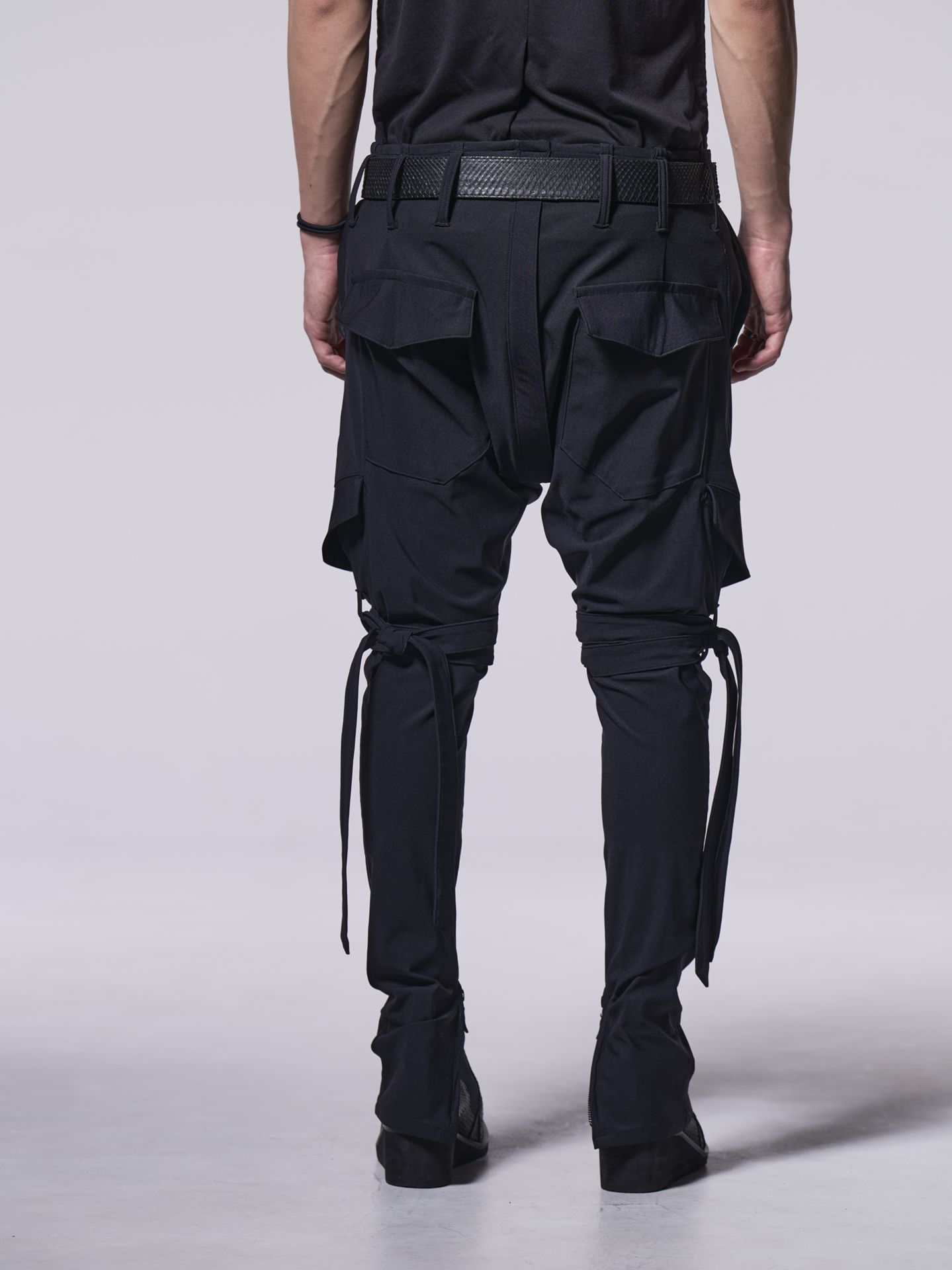 《予約品》 BeltedSarouelPants / サルエルパンツ / ブラック