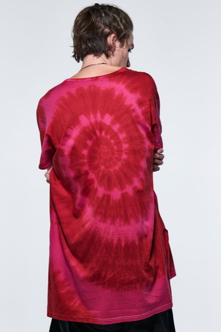 《予約品》 DolmanSleeveV-T-Shirt / レッド&ピンク 【kiryuyrik】 2023年5月以降入荷予定