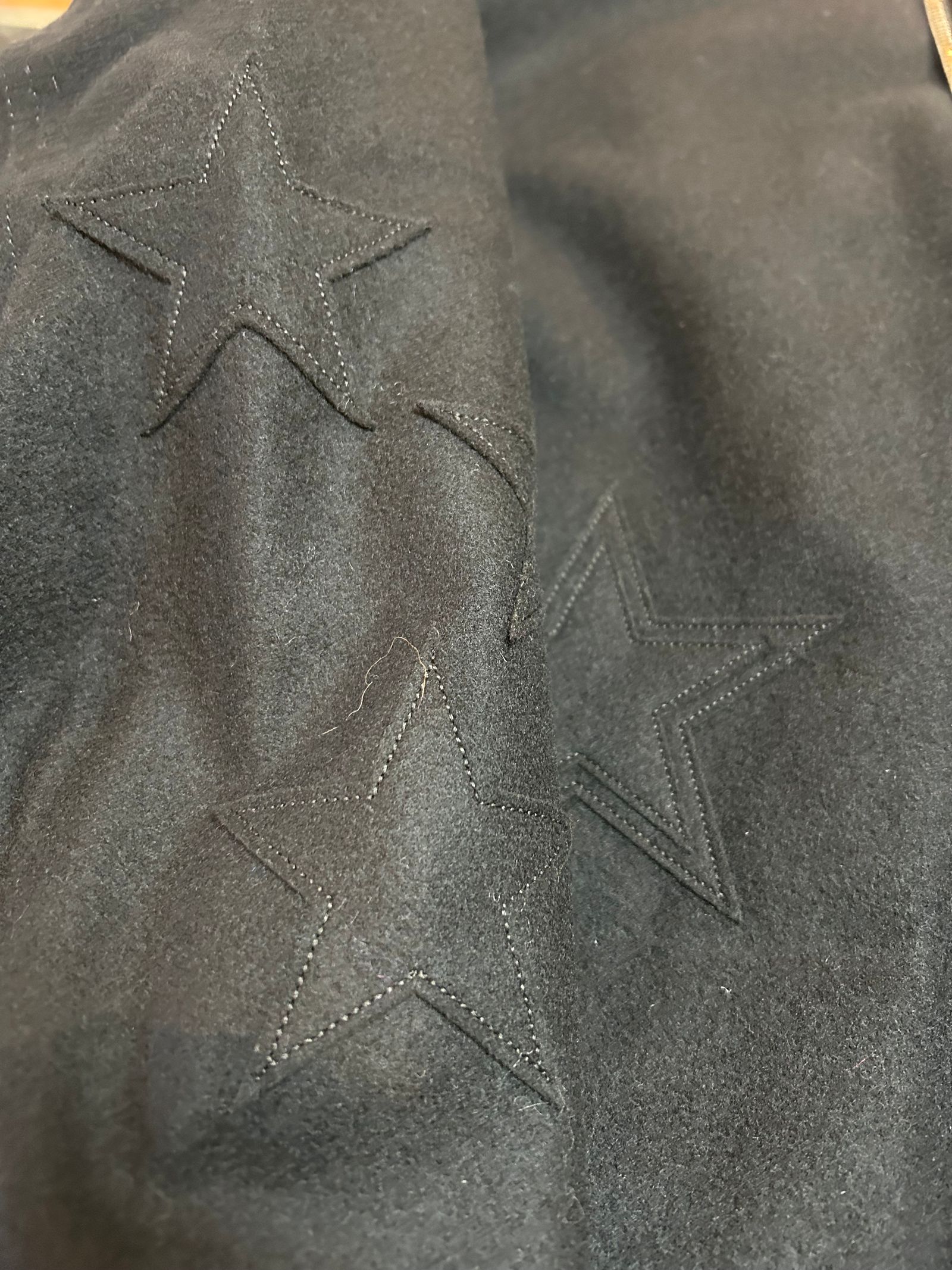 100S MELTON JKT / オールブラックブラック